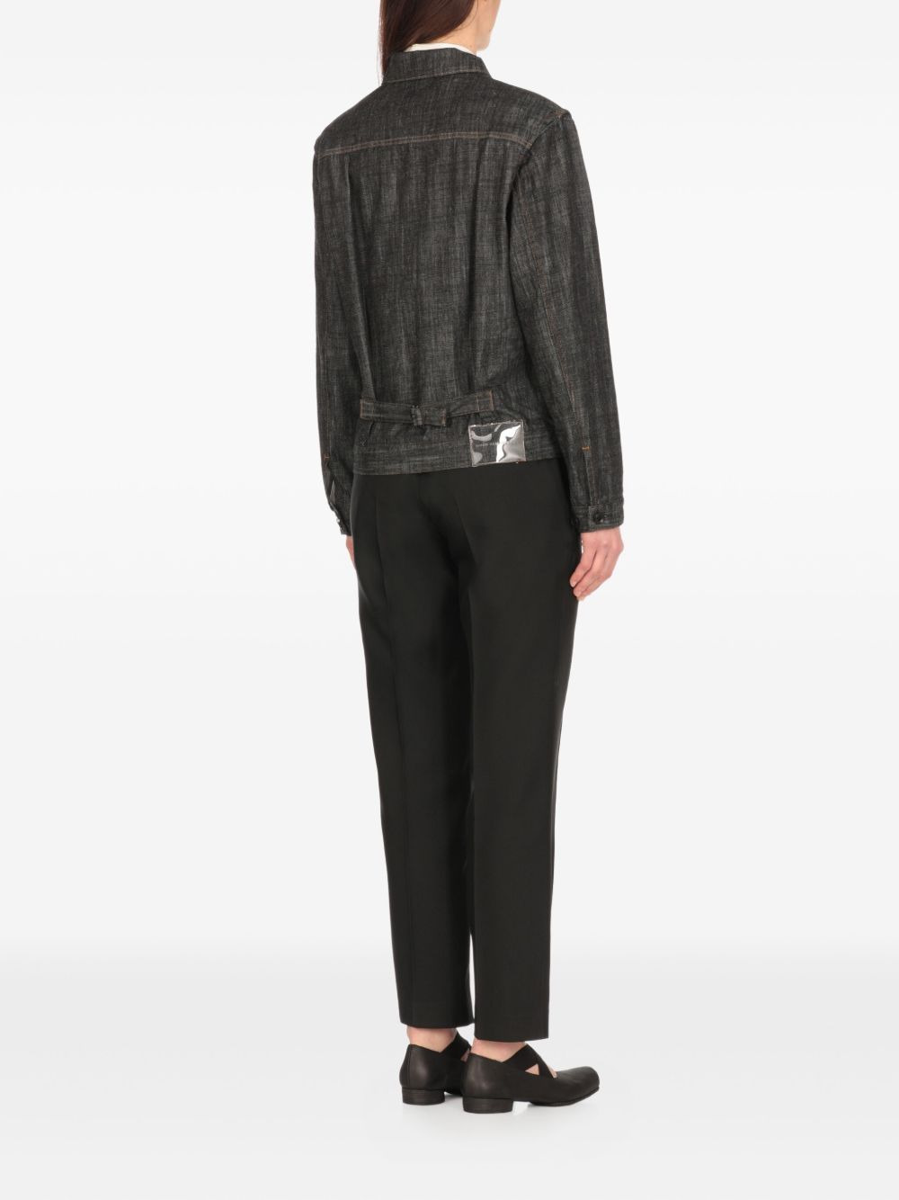 button-fastening flap-pocket jacket - 4