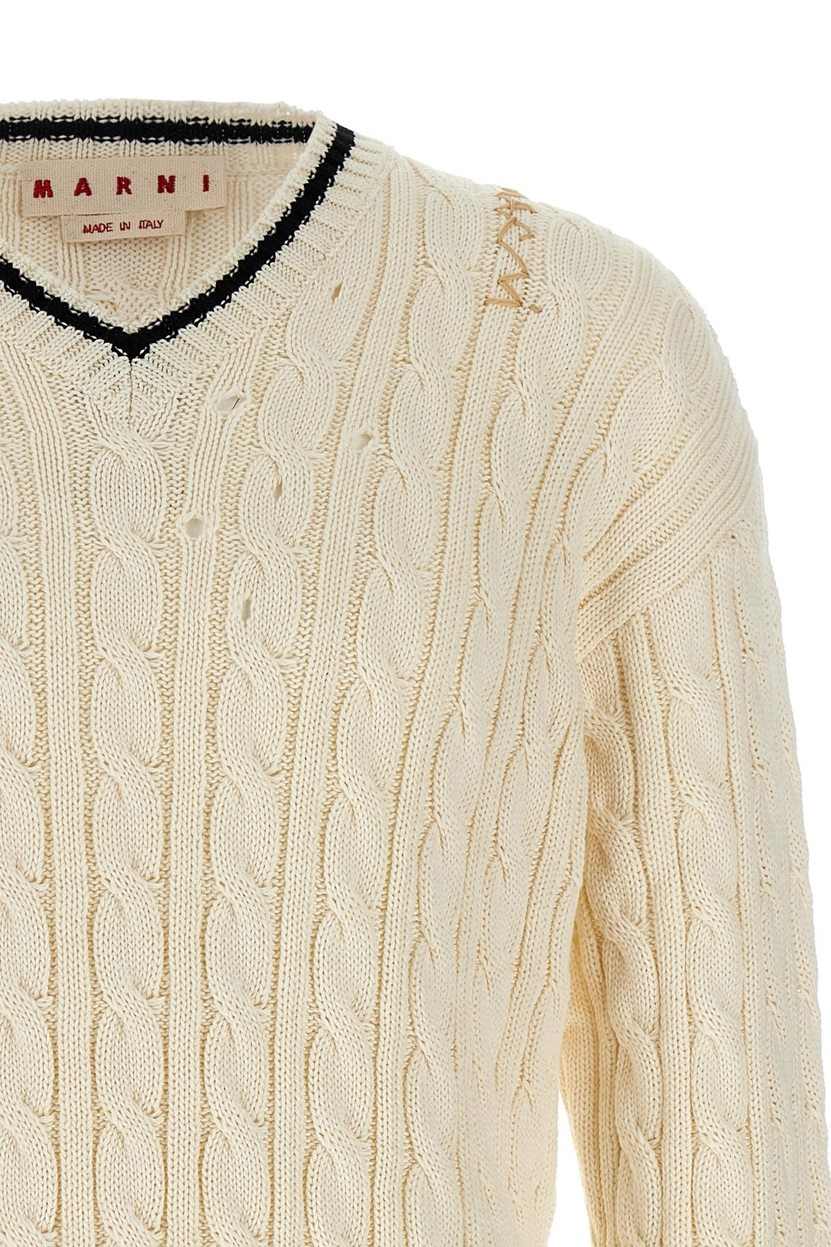 'V' neckline sweater - 4