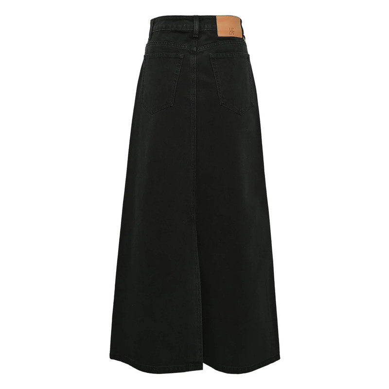 ULLA JOHNSON The Anais Denim Mid Rise Maxi Skirt outlook