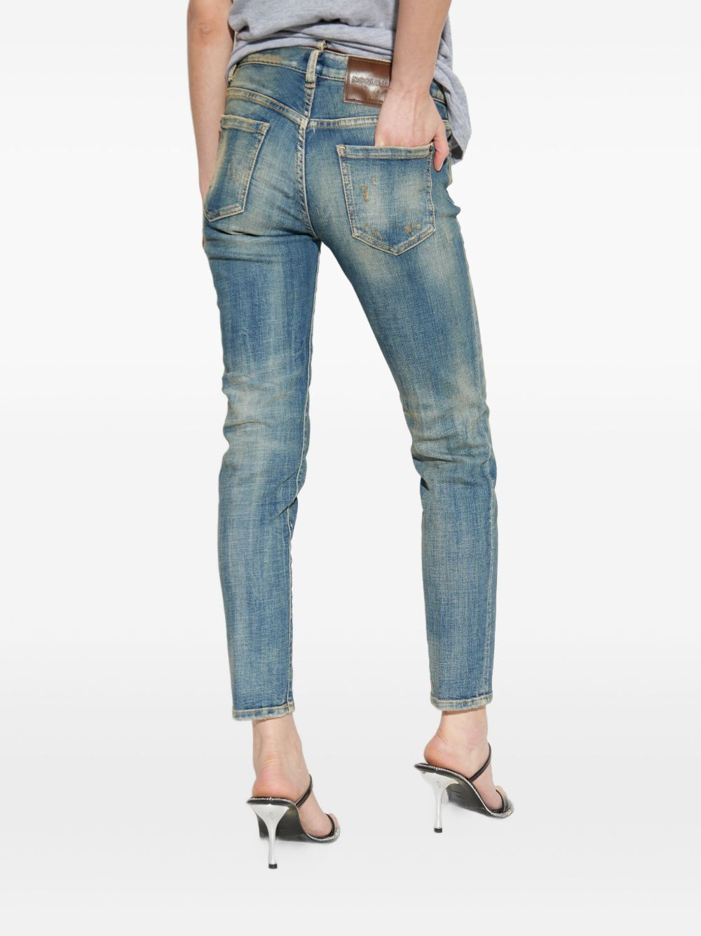 faded-effect jeans - 4