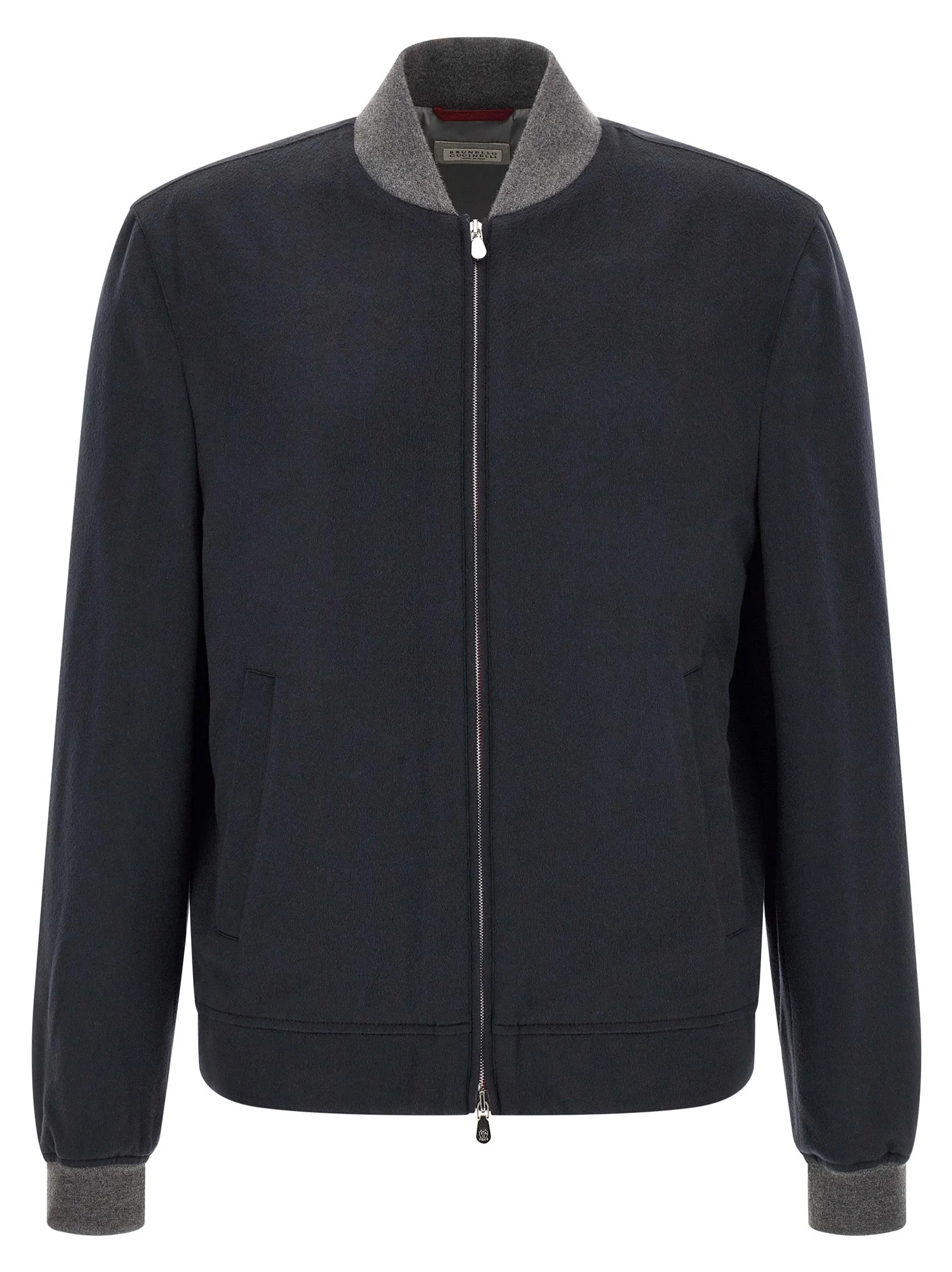 Brunello Cucinelli Men Light Flannel Bomber Jacket - 1