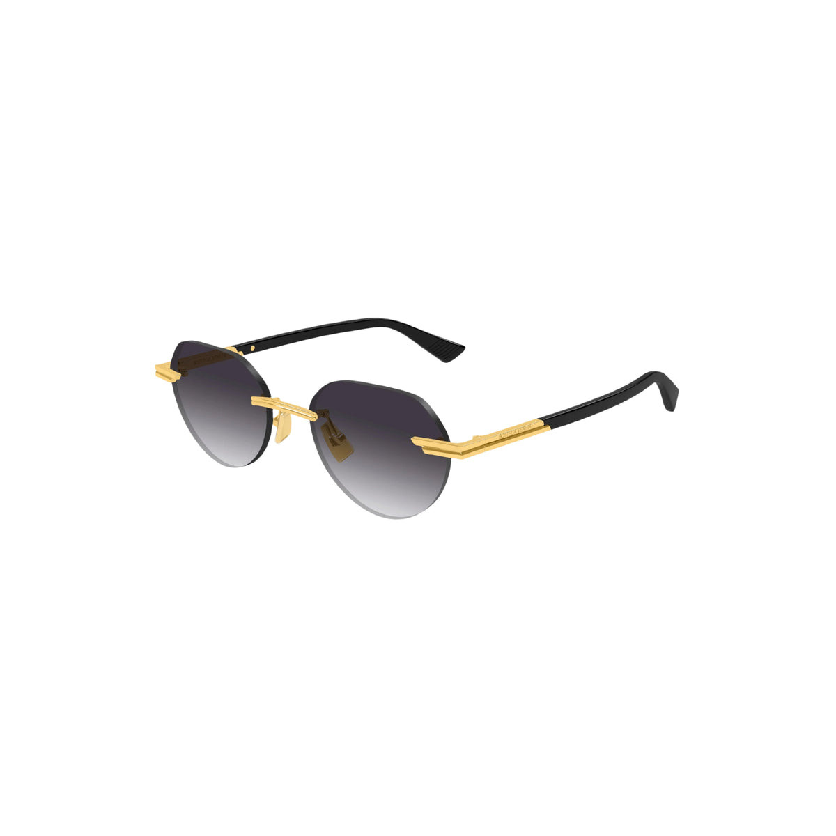 GLAZE RIMLESS SUNGLASSES (GOLD/GREY) - 3
