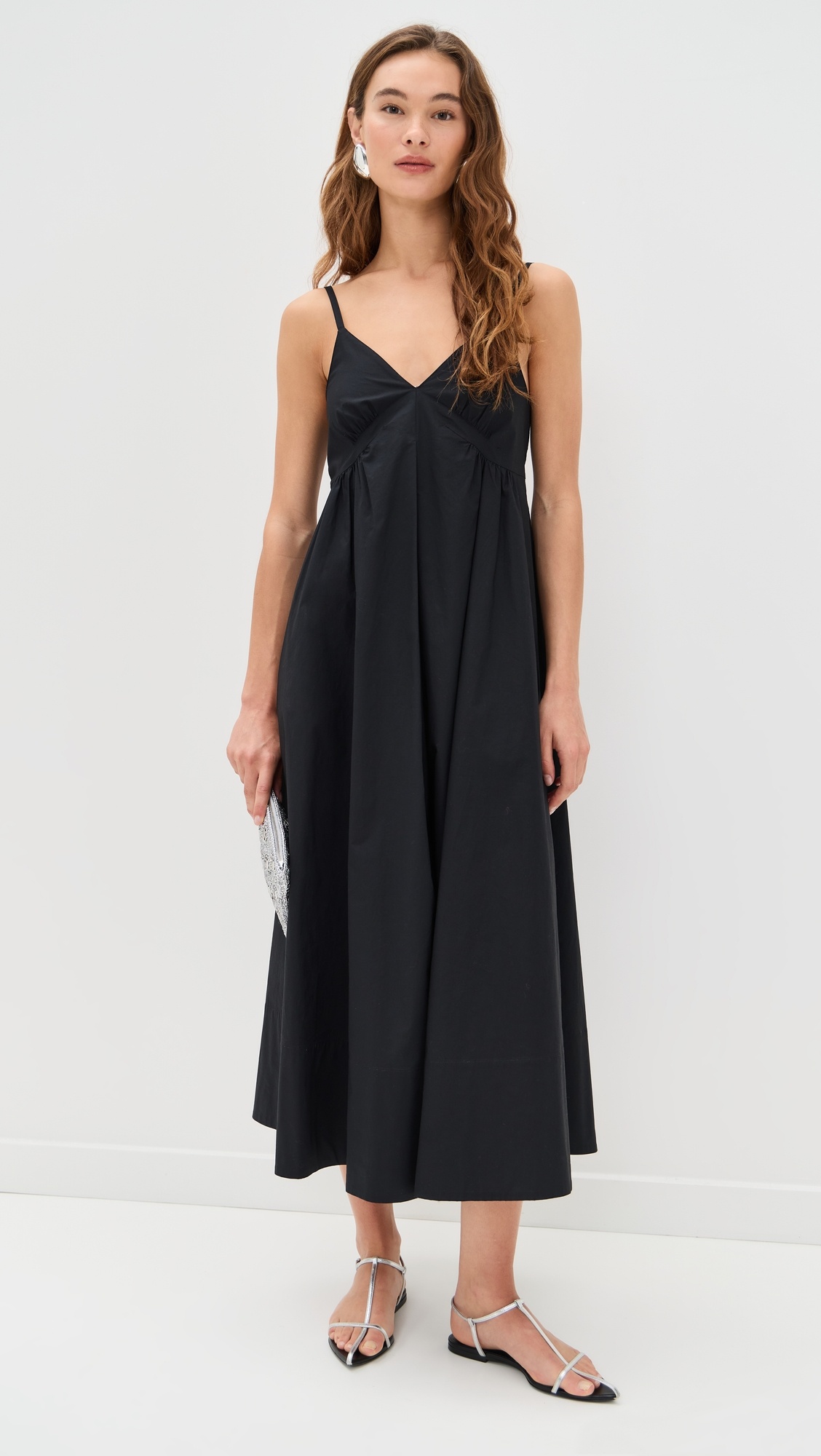 Barker Dress in Stretch Poplin - 4