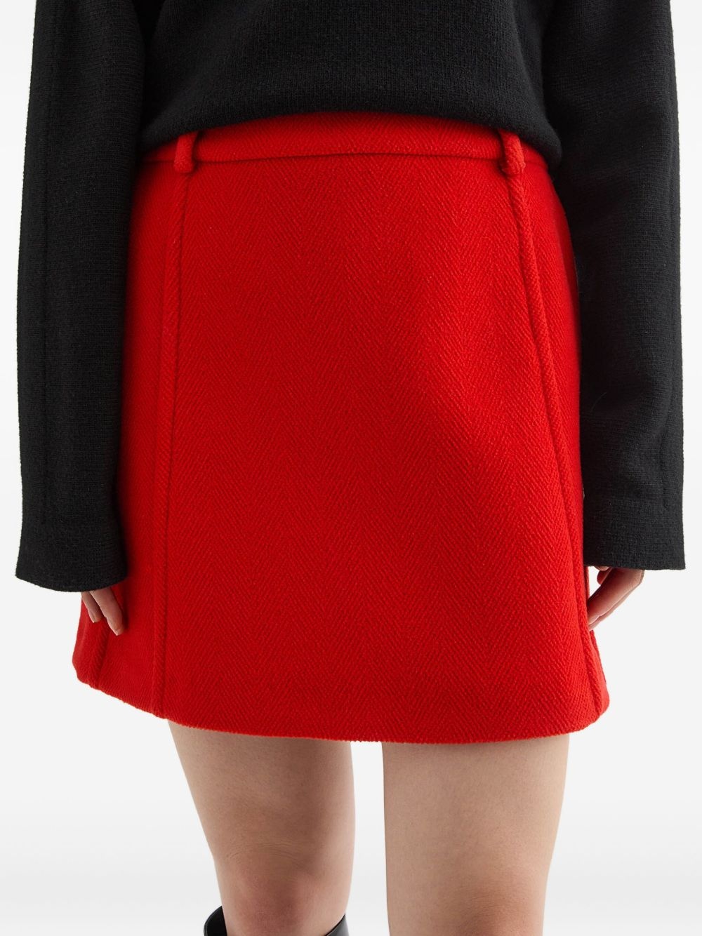 wool mini skirt - 5