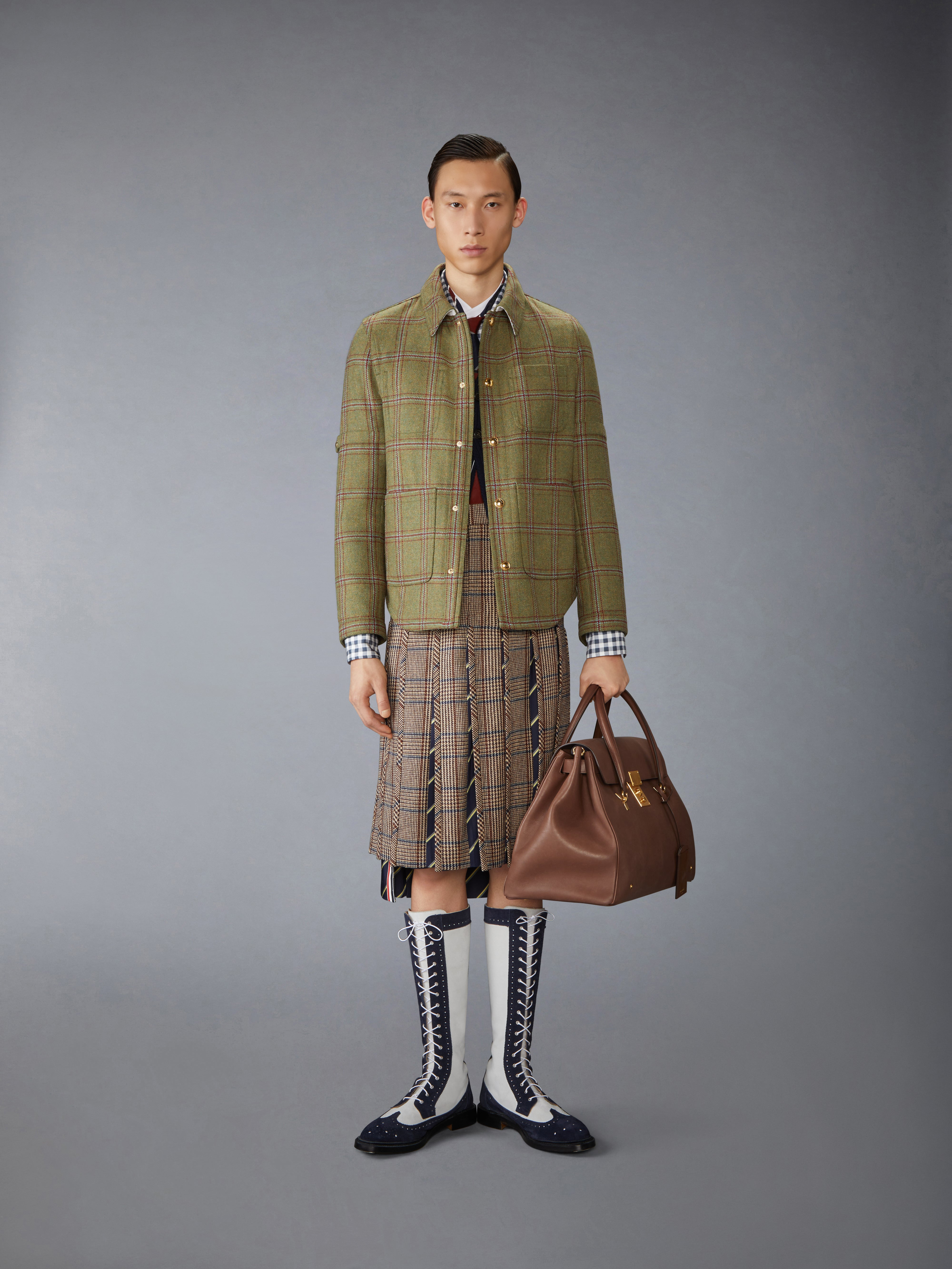 HUNTING TWEED ARMBAND UTILITY JACKET - 4
