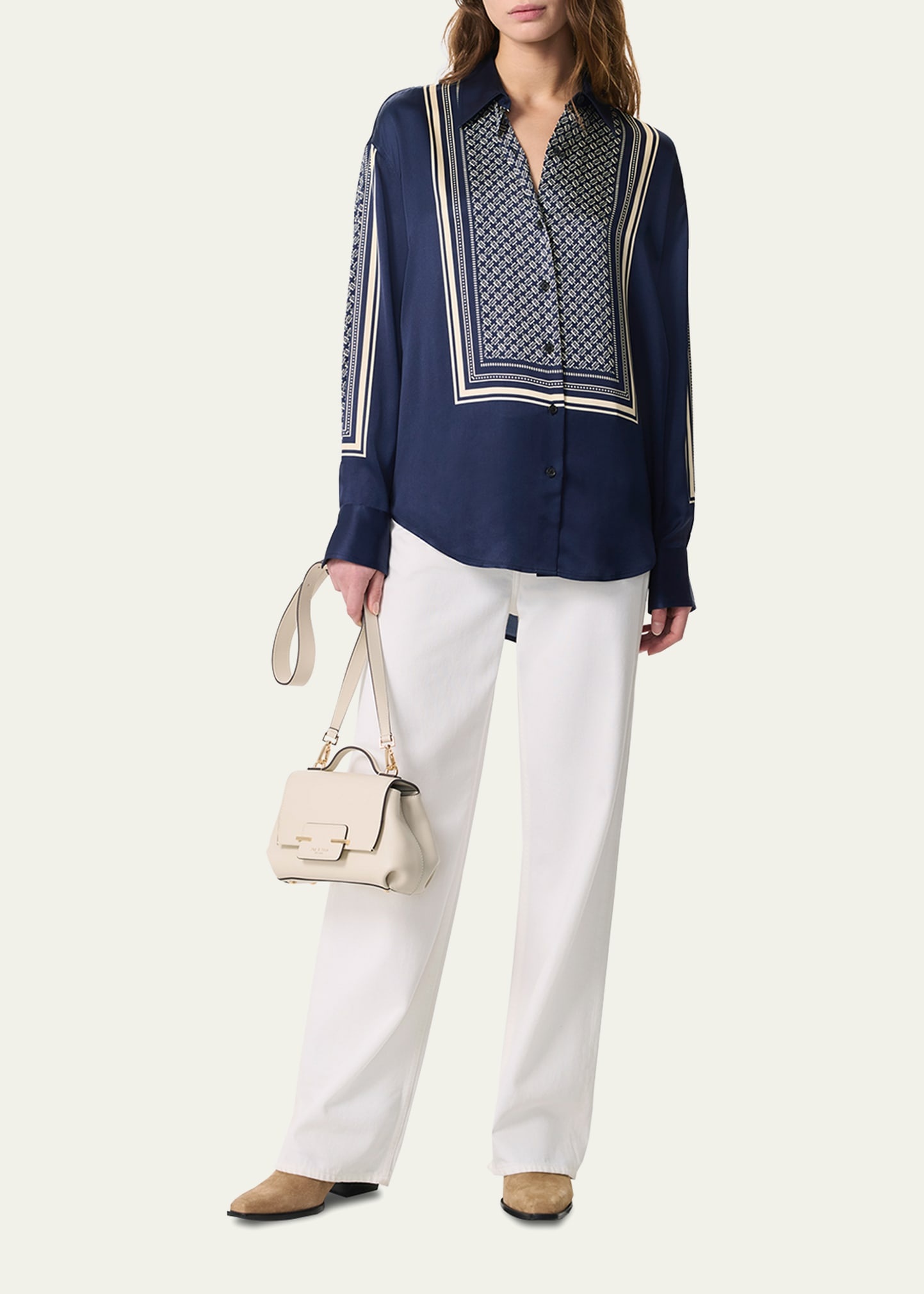 Jessica Printed Long-Sleeve Shirt - 2