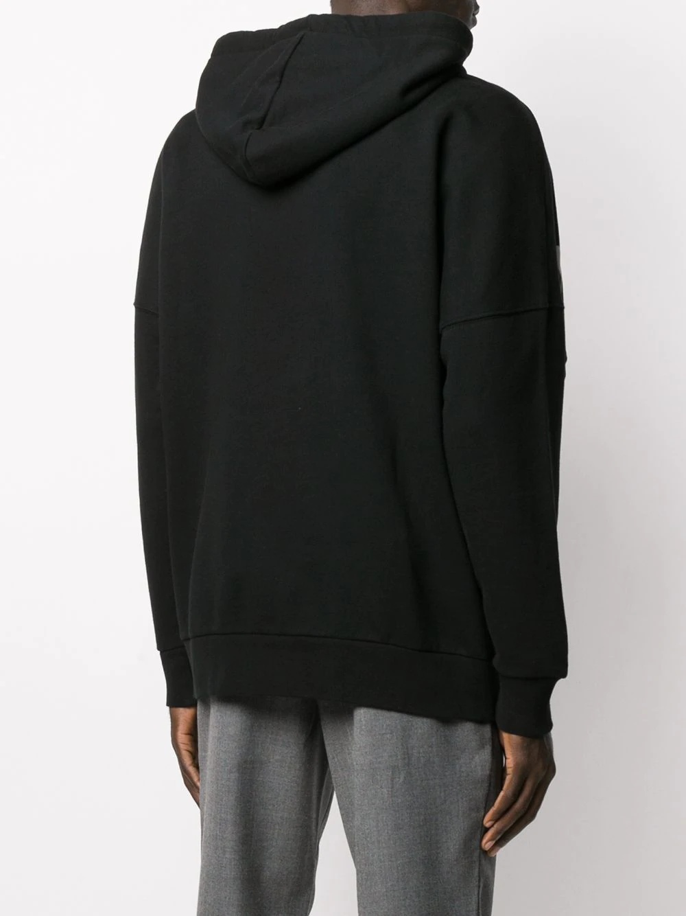 logo print oversized hoodie - 4