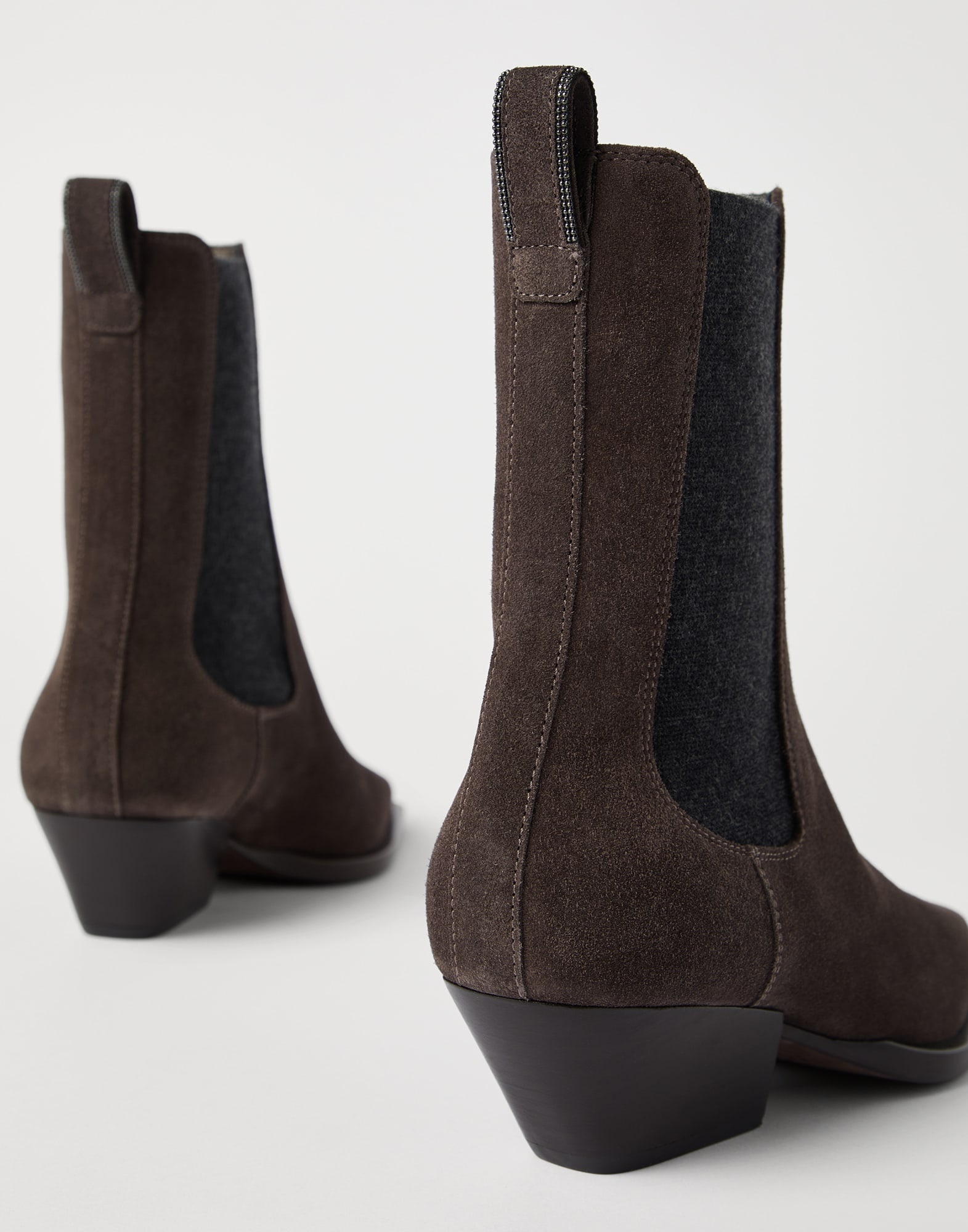 Suede Chelsea boots with precious loop detail - 3