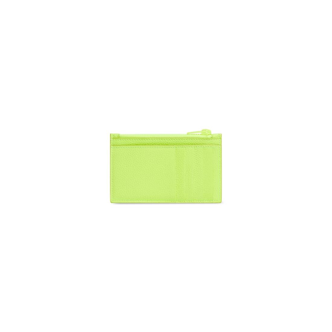 Men's Car Long Coin And Card Holder in Yellow - 2