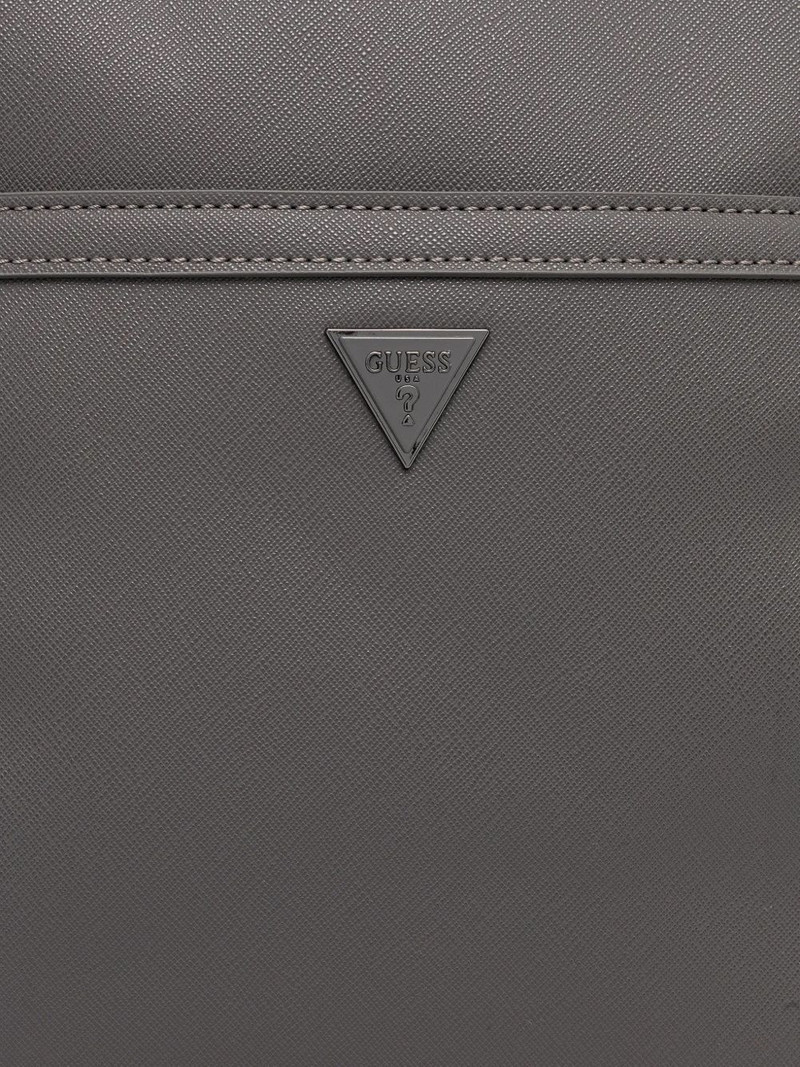 logo-plaque cross-hatch messenger bag 5