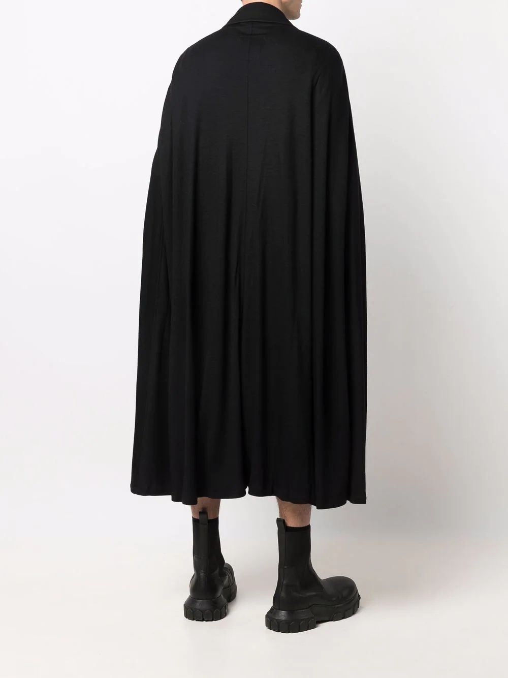 buttoned mid-length cloak - 4