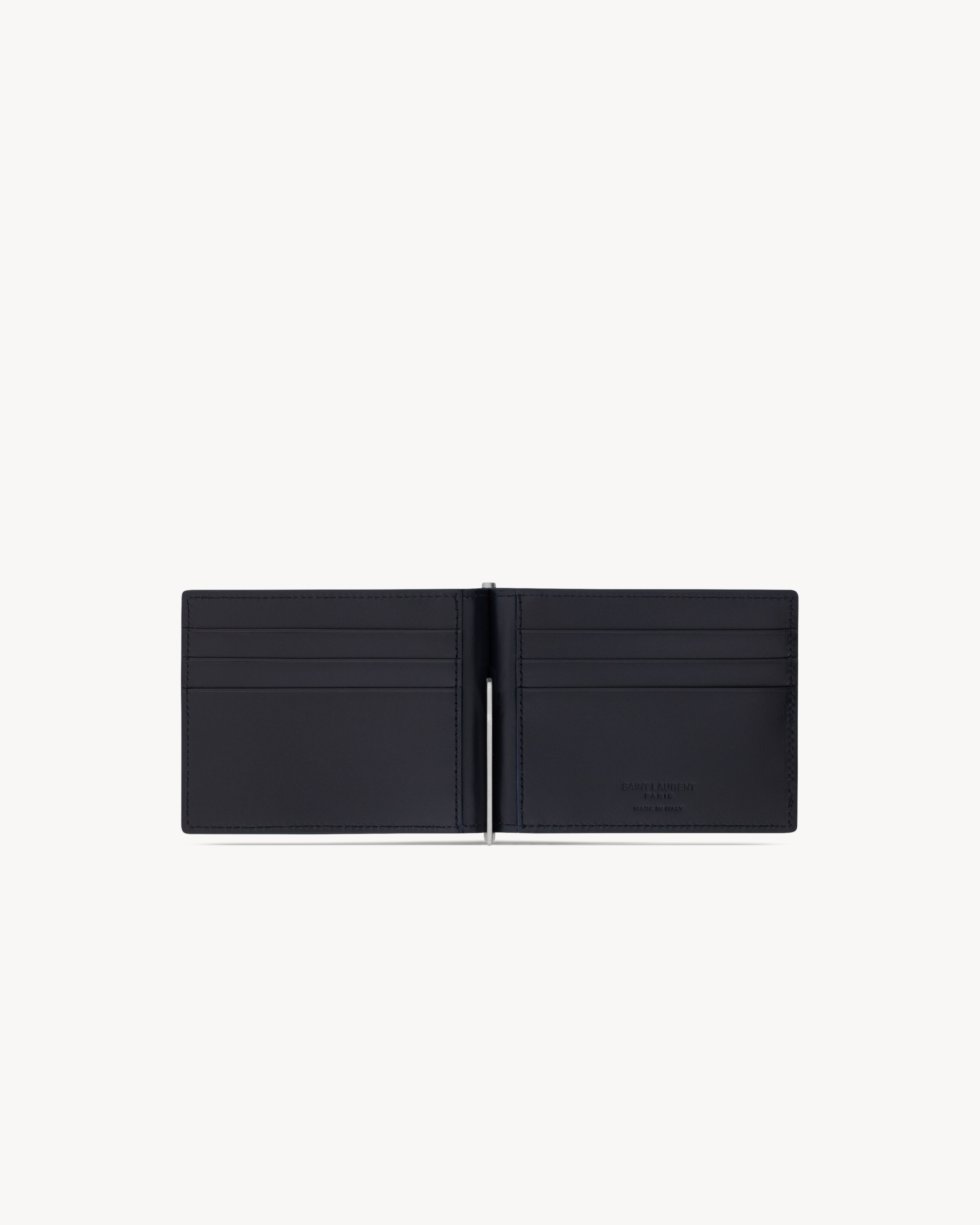 SAINT LAURENT PARIS BILL CLIP WALLET IN SMOOTH LEATHER - 4