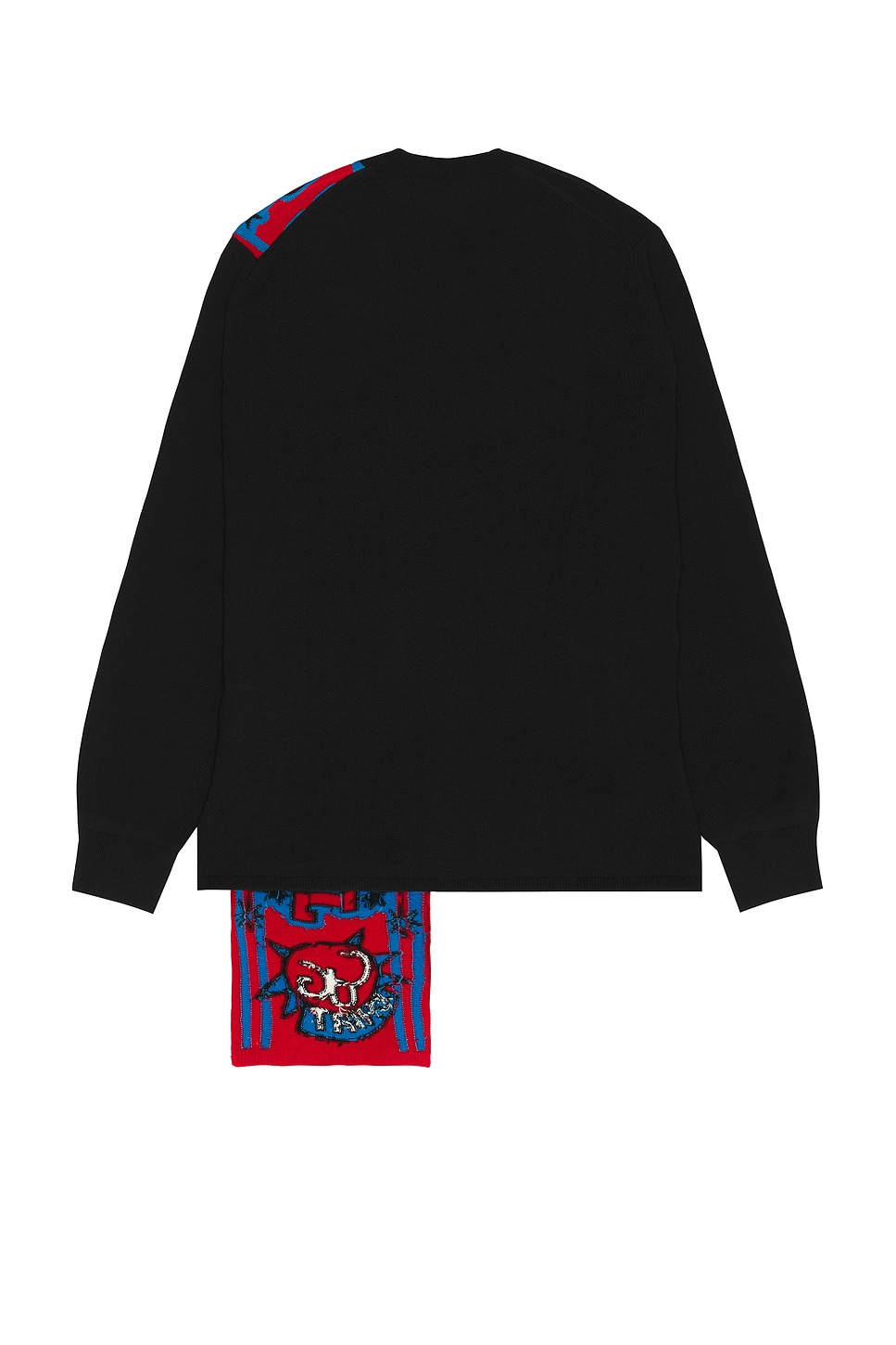 Intarsia Pullover Sweater - 2