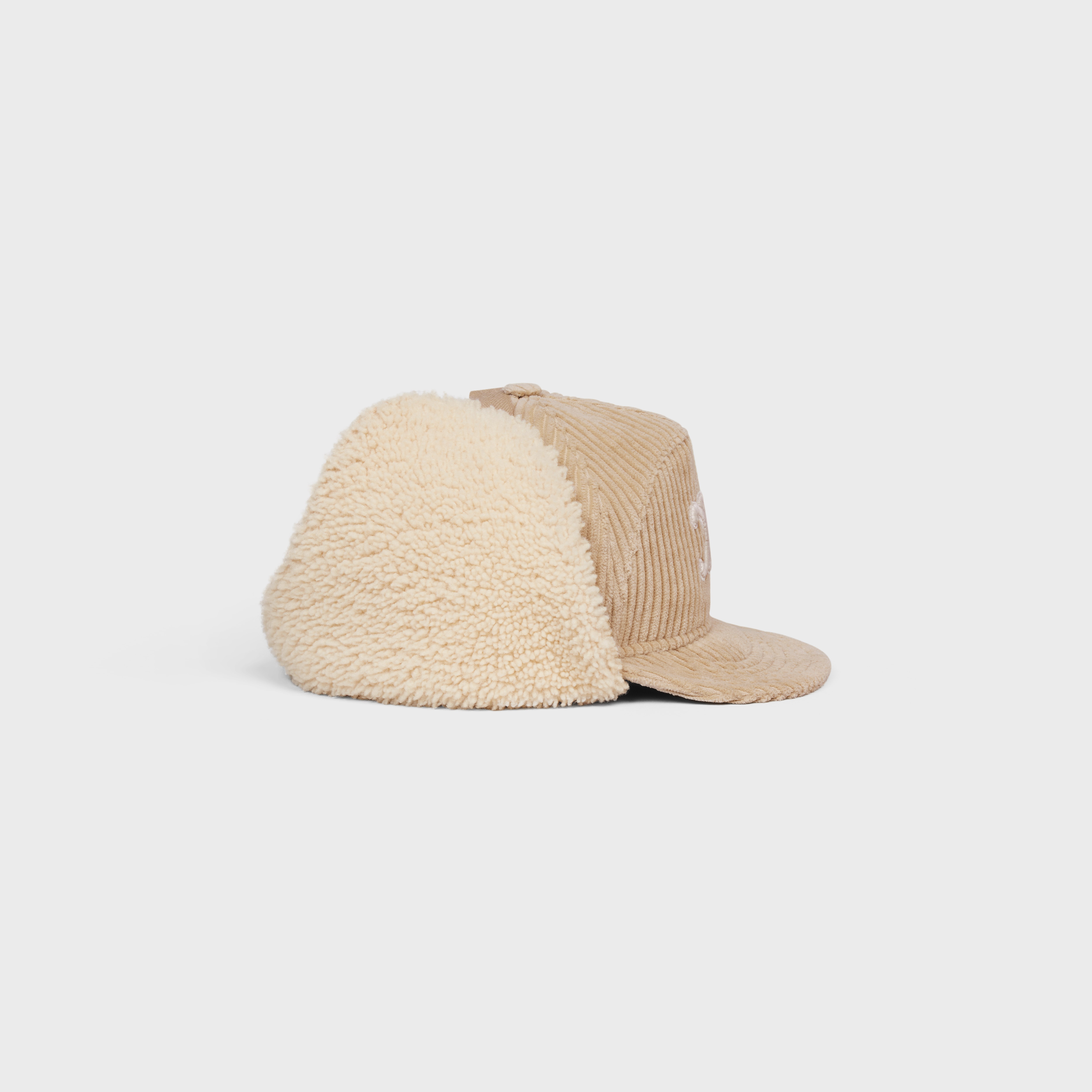 CELINE TRIOMPHE CHAPKA HAT IN VELVET | REVERSIBLE