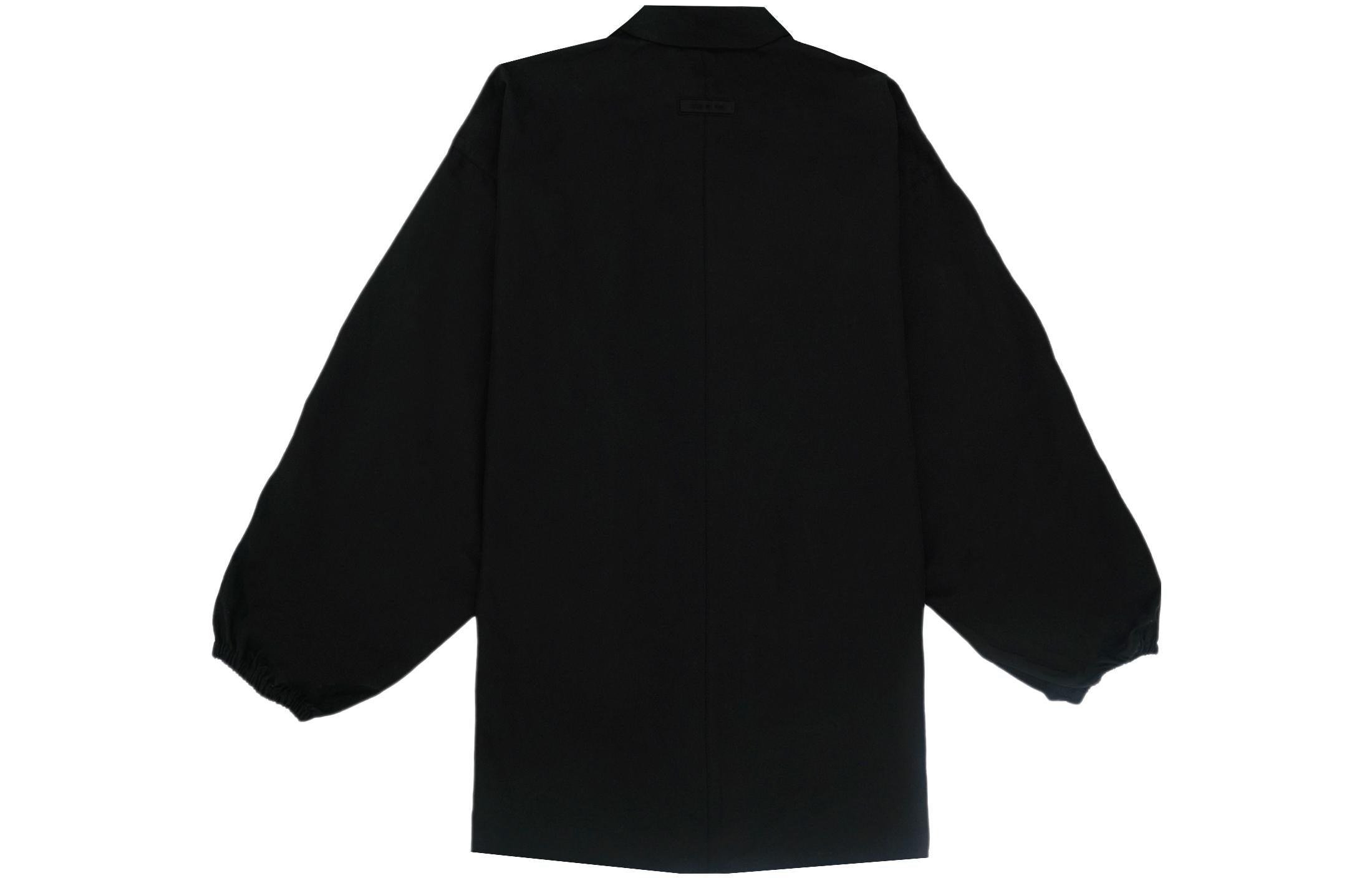Fear of God Essentials FW23 Button Down Shirt 'Jet Black' 186BT234020F - 3