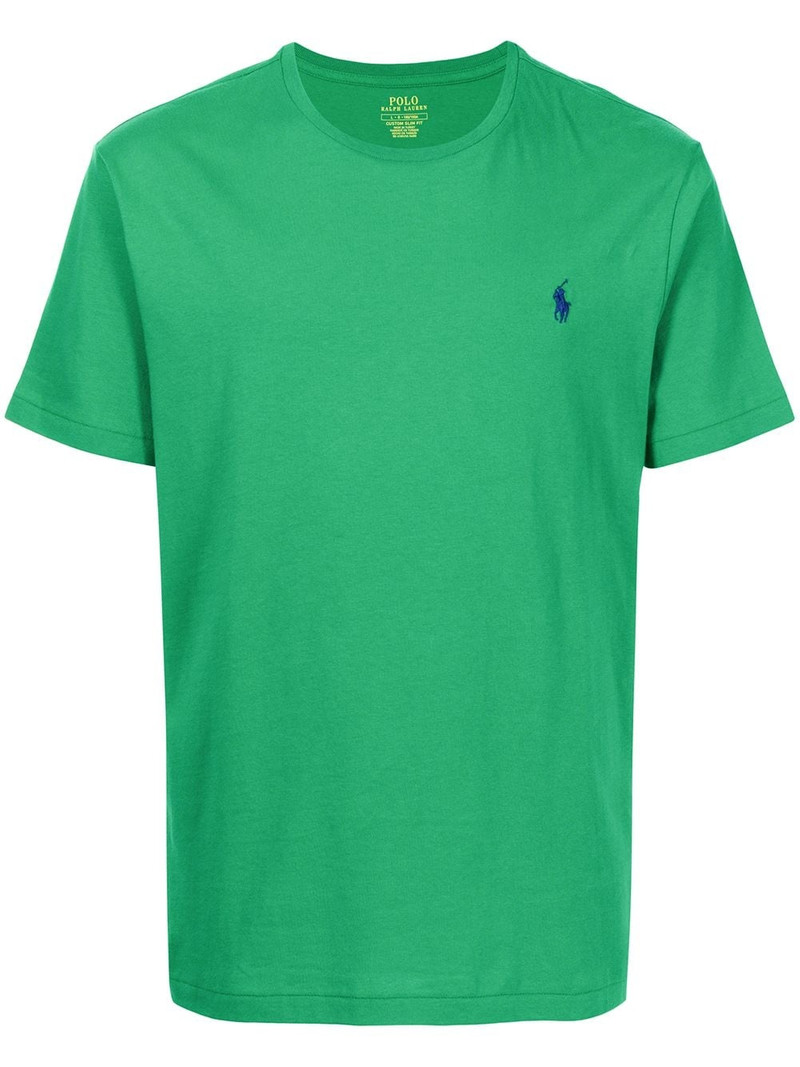 logo-embroidered T-shirt 1
