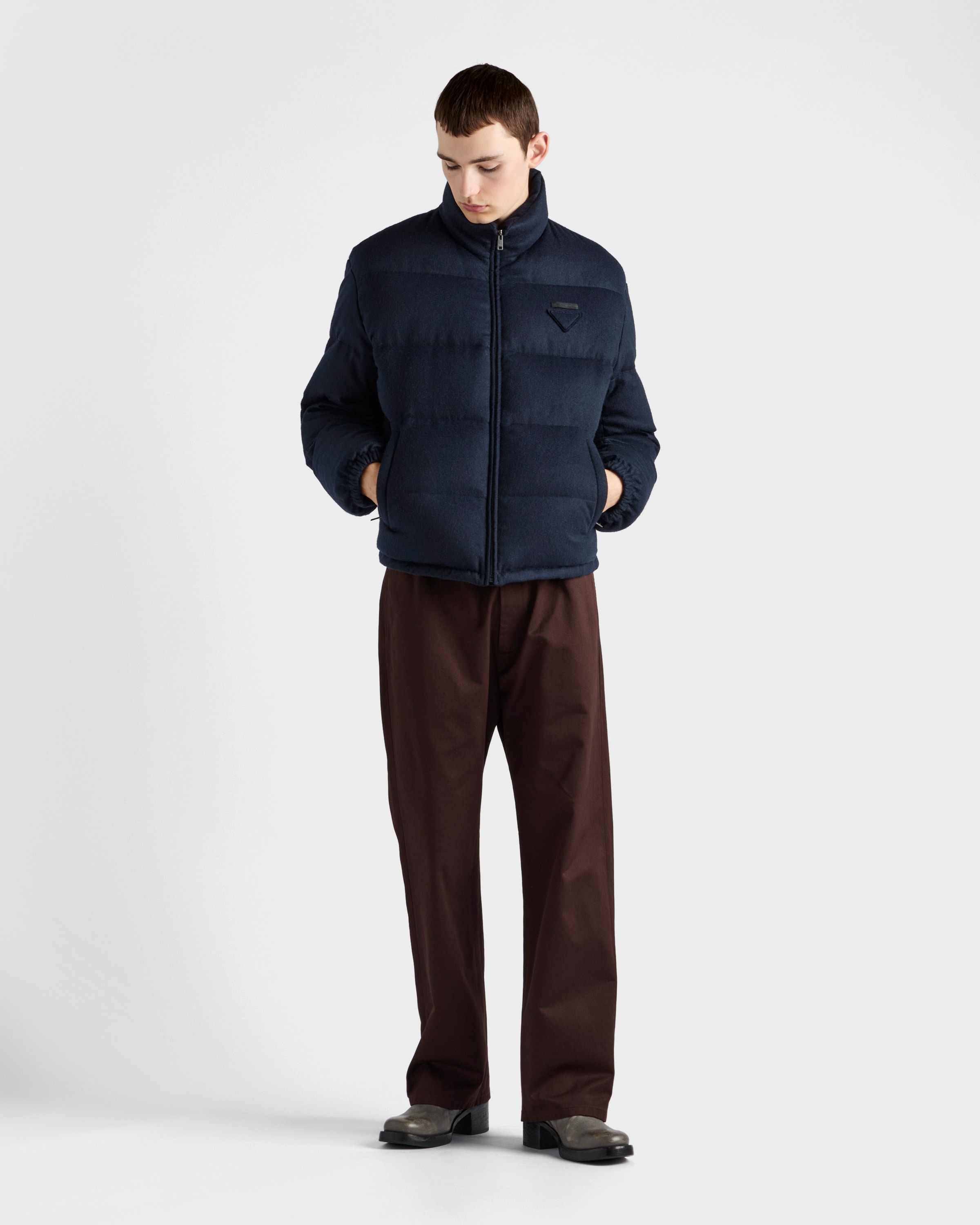 Medium-weight cashmere down jacket - 2