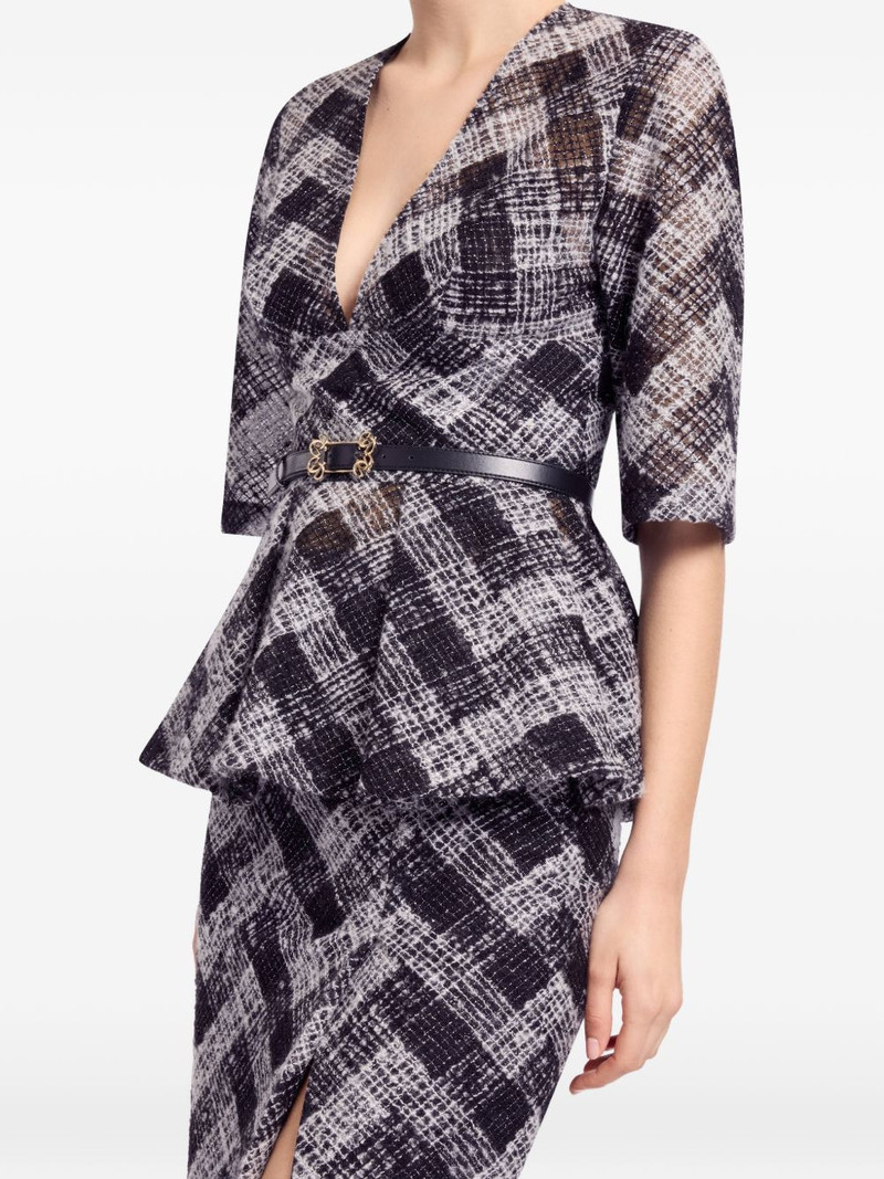 chevron peplum blouse 3