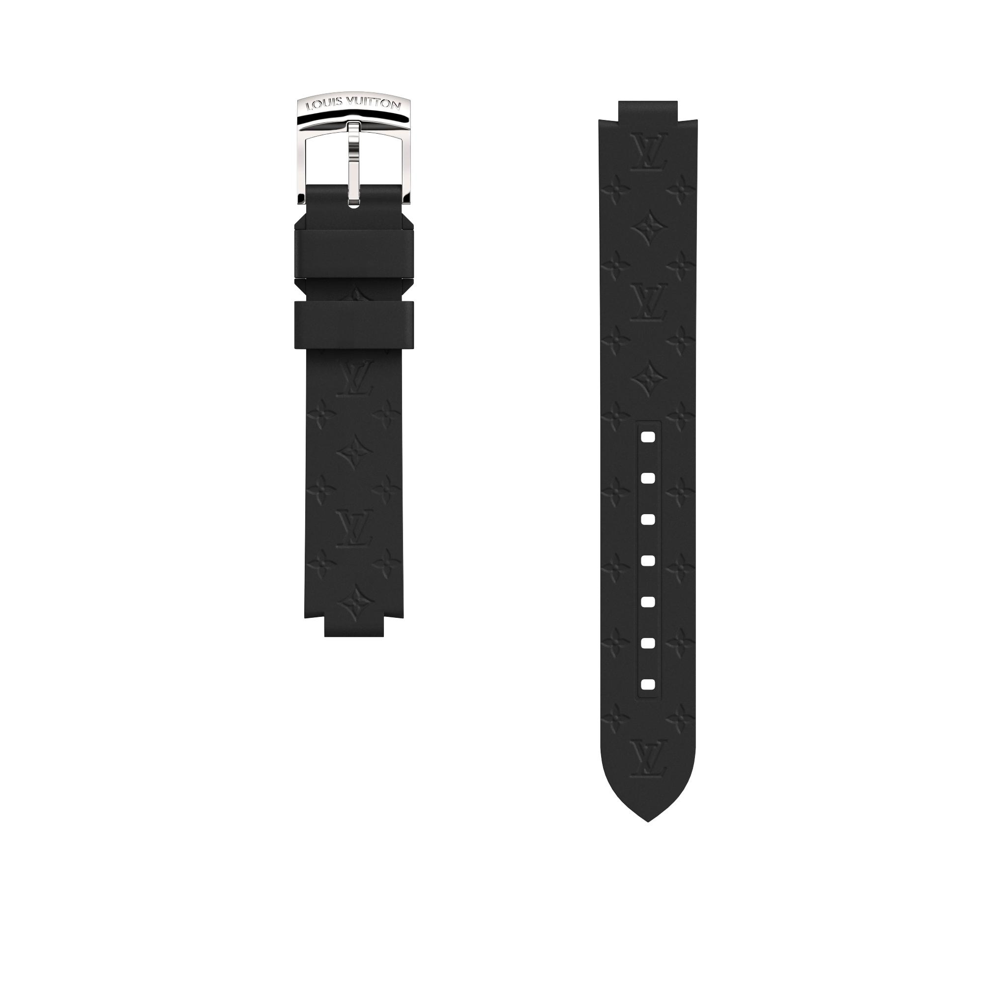 STRAP TAMBOUR RUBBER BLACK S/S - 1