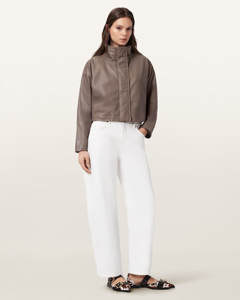 RYDER FUNNEL NECK LEATHER JACKET 6