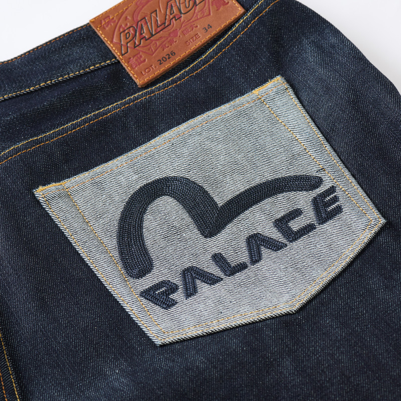 PALACE EVISU LONG DENIM SHORT INDIGO 3