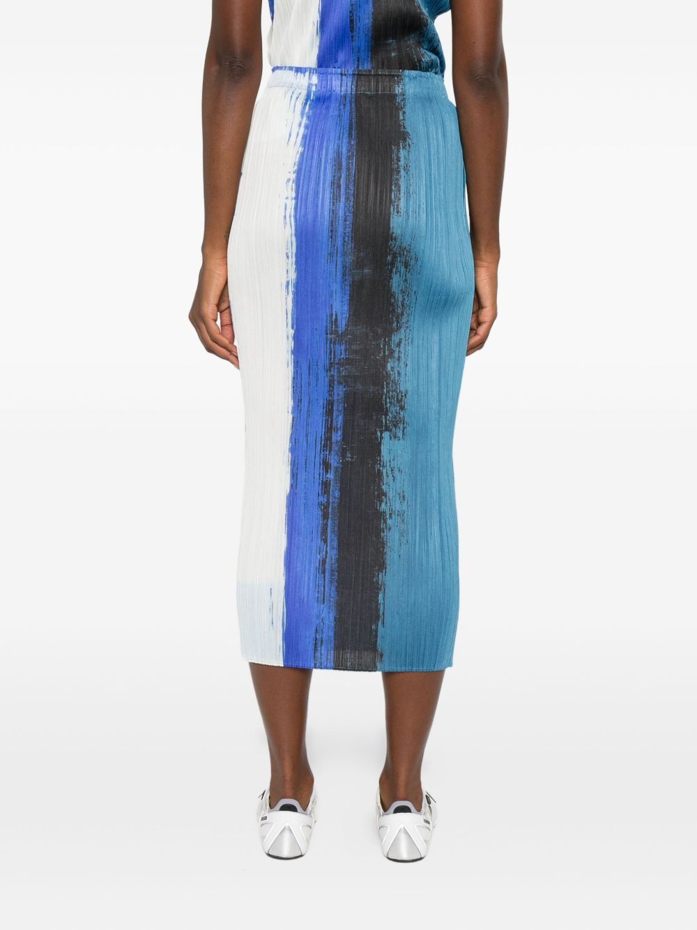 pleated straight skirt - 4