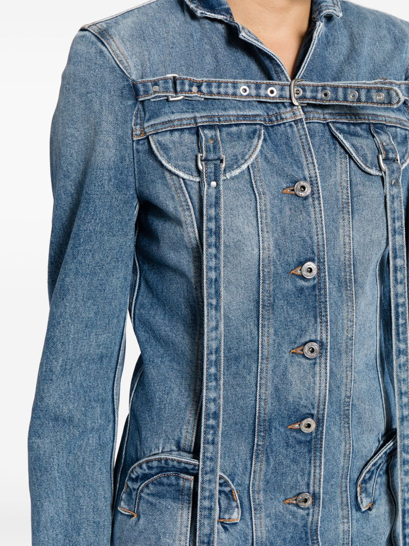 long-sleeve denim minidress 5