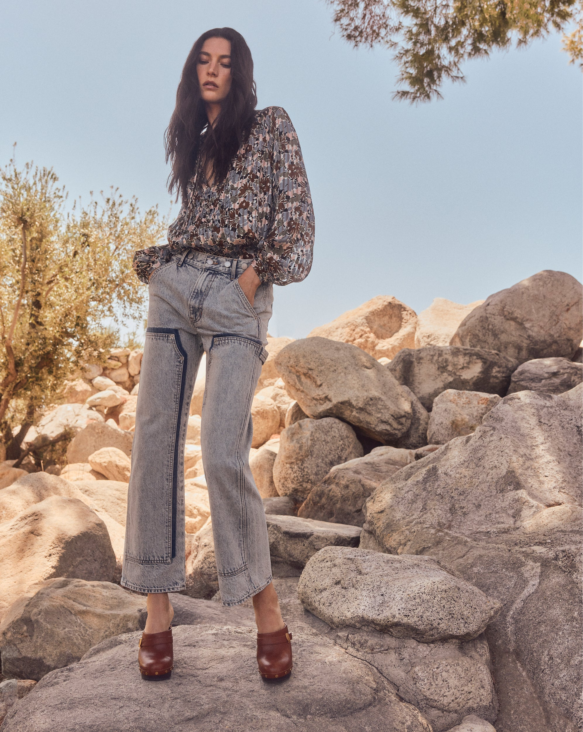 DYLAN PATCH-FRONT STRAIGHT-LEG JEANS - 7