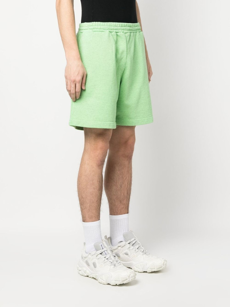 embroidered-logo cotton shorts 3