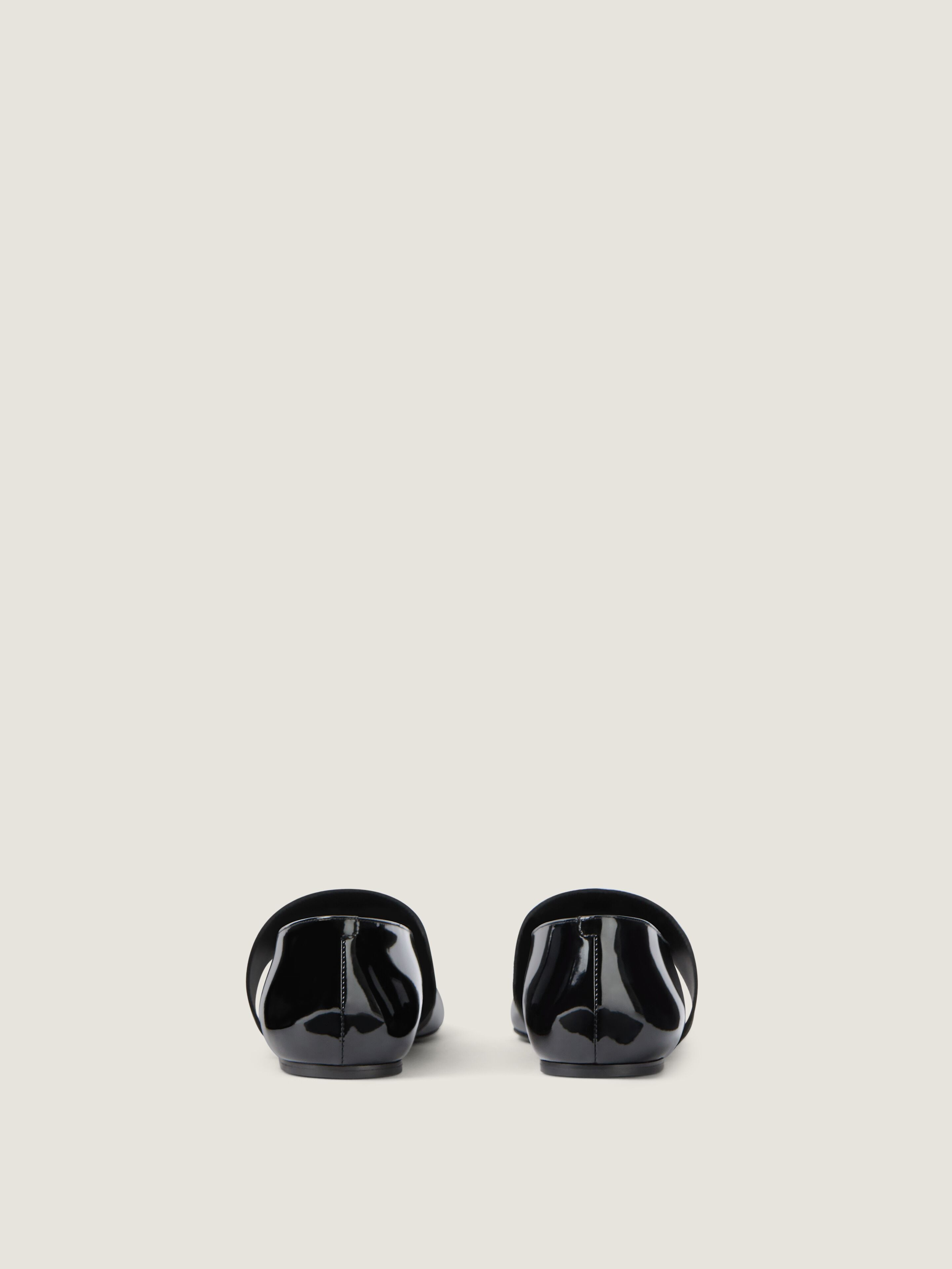 SLICED SQUARE BALLERINAS IN PATENT LEATHER - 6