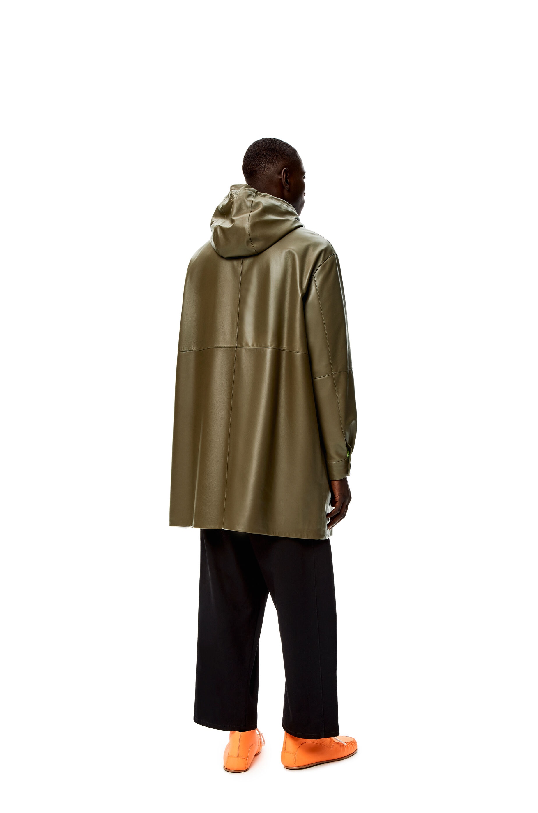 Hooded coat in nappa - 4