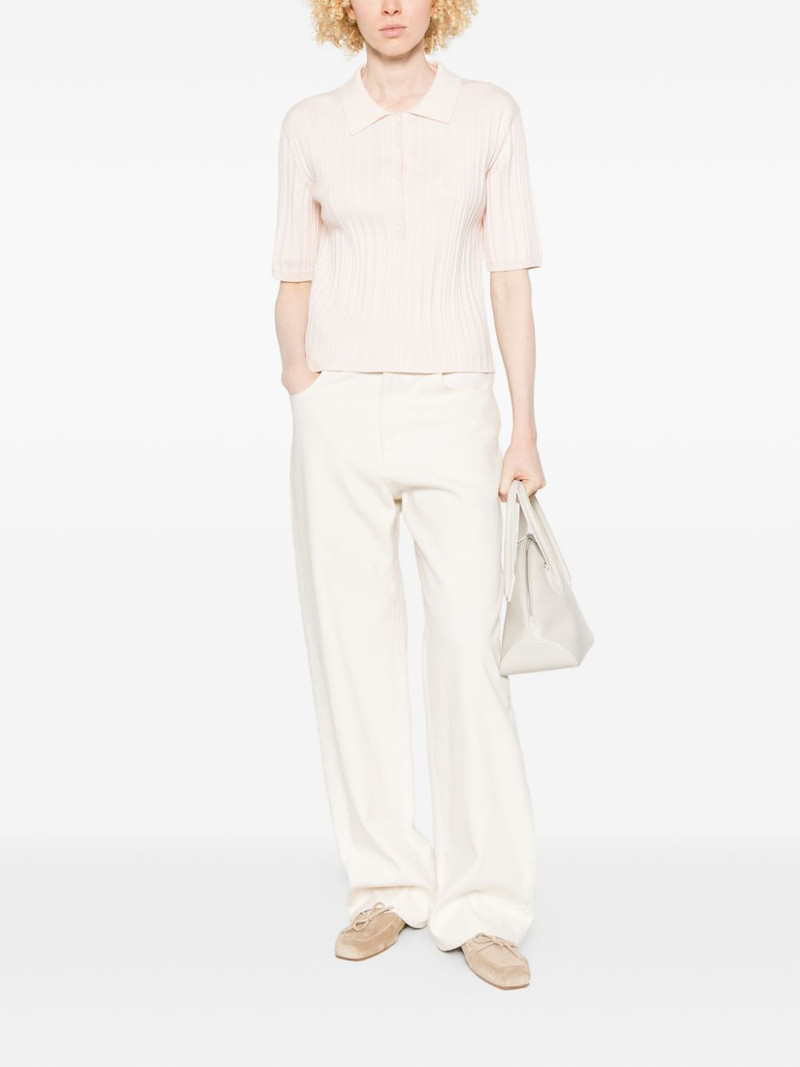 CLOSED ribbed buttoned polo top outlook