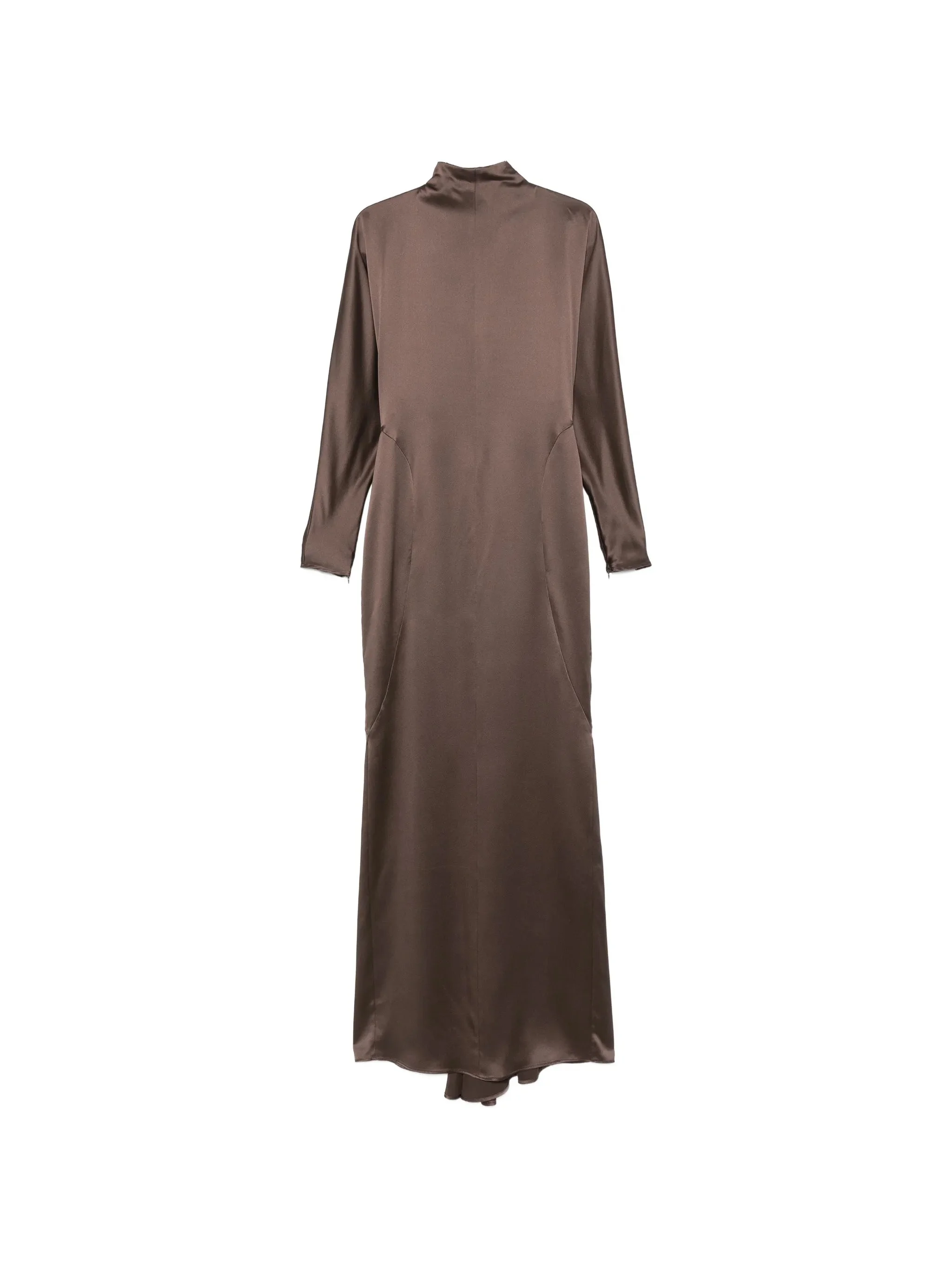 Max Mara Satin High-neck Maxi Dress - 1