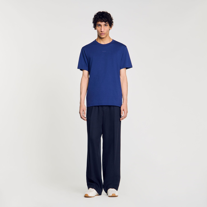Sandro COTTON T-SHIRT WITH LOGO outlook