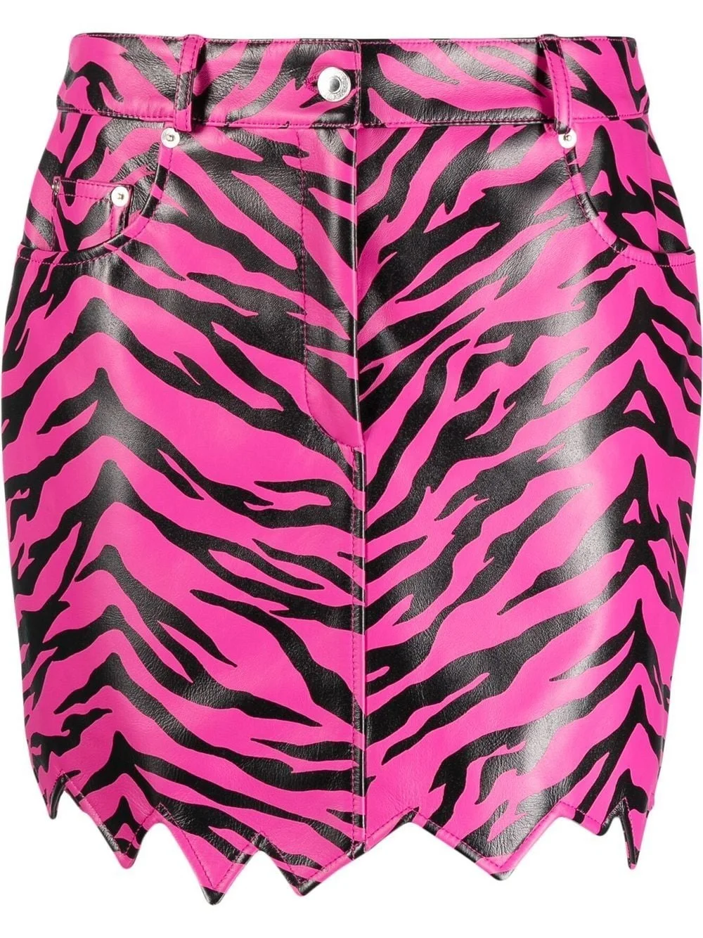 zig-zag tiger-print skirt - 1
