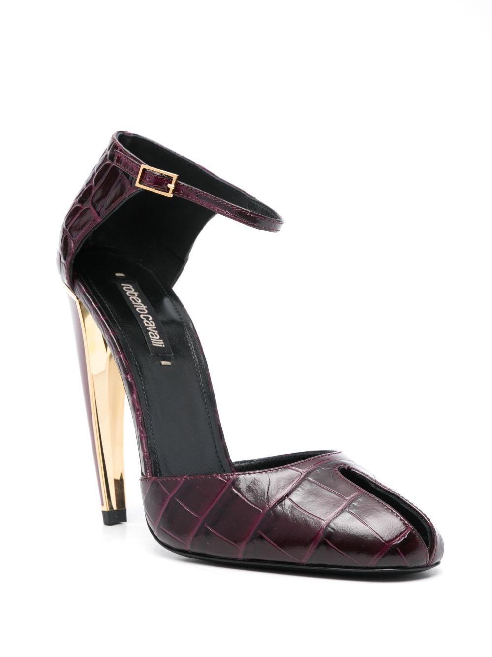 125mm embossed-leather pumps - 2