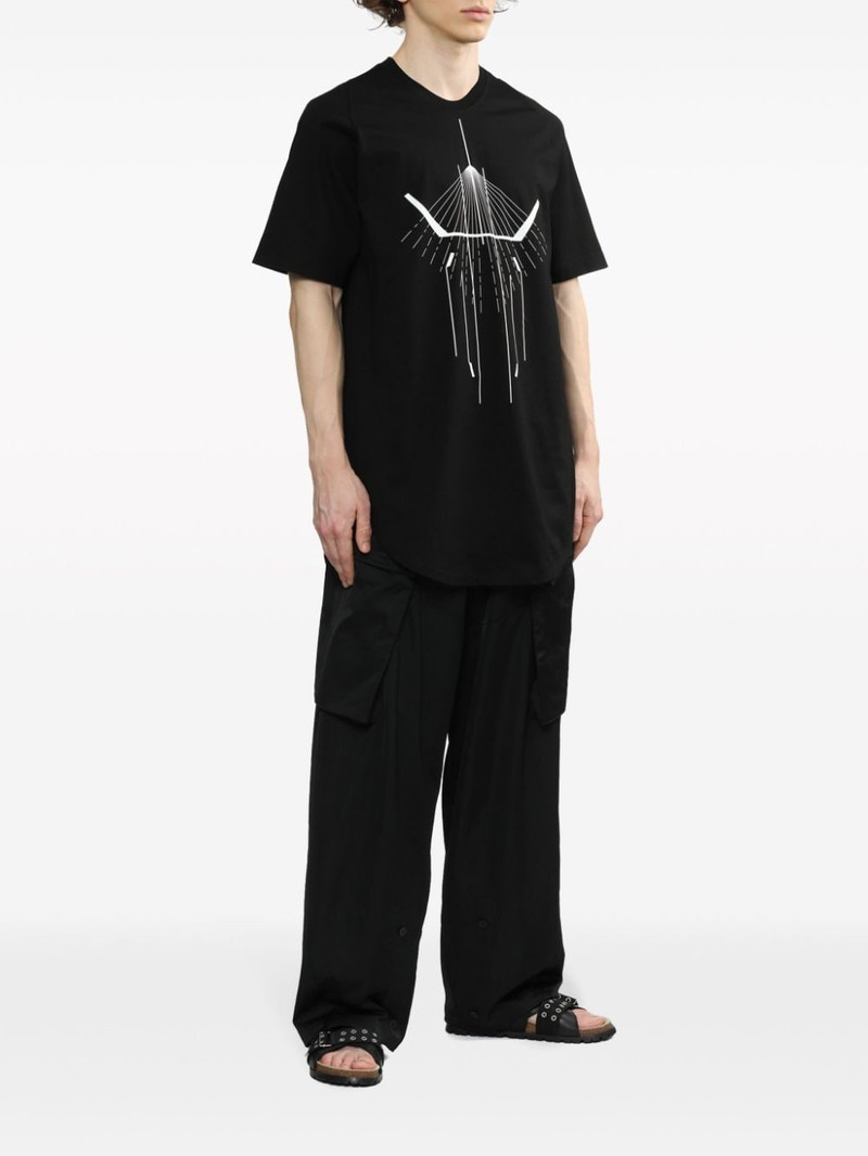Julius graphic-print cotton T-shirt outlook
