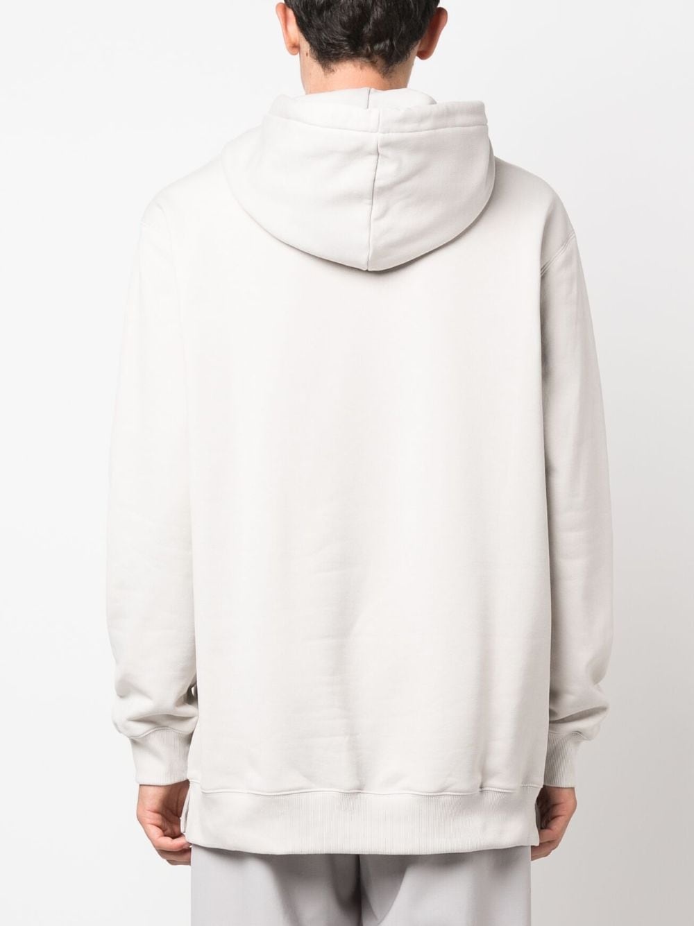logo-embroidered fleece hoodie - 4