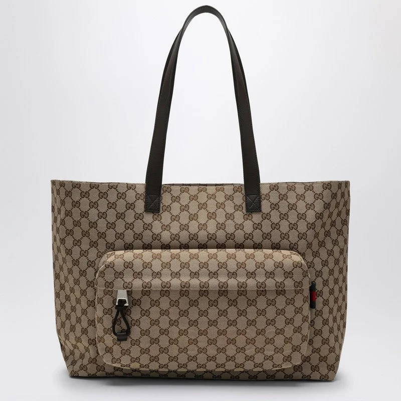Gucci Large Shopping Bag In Gg Fabric Men - 1