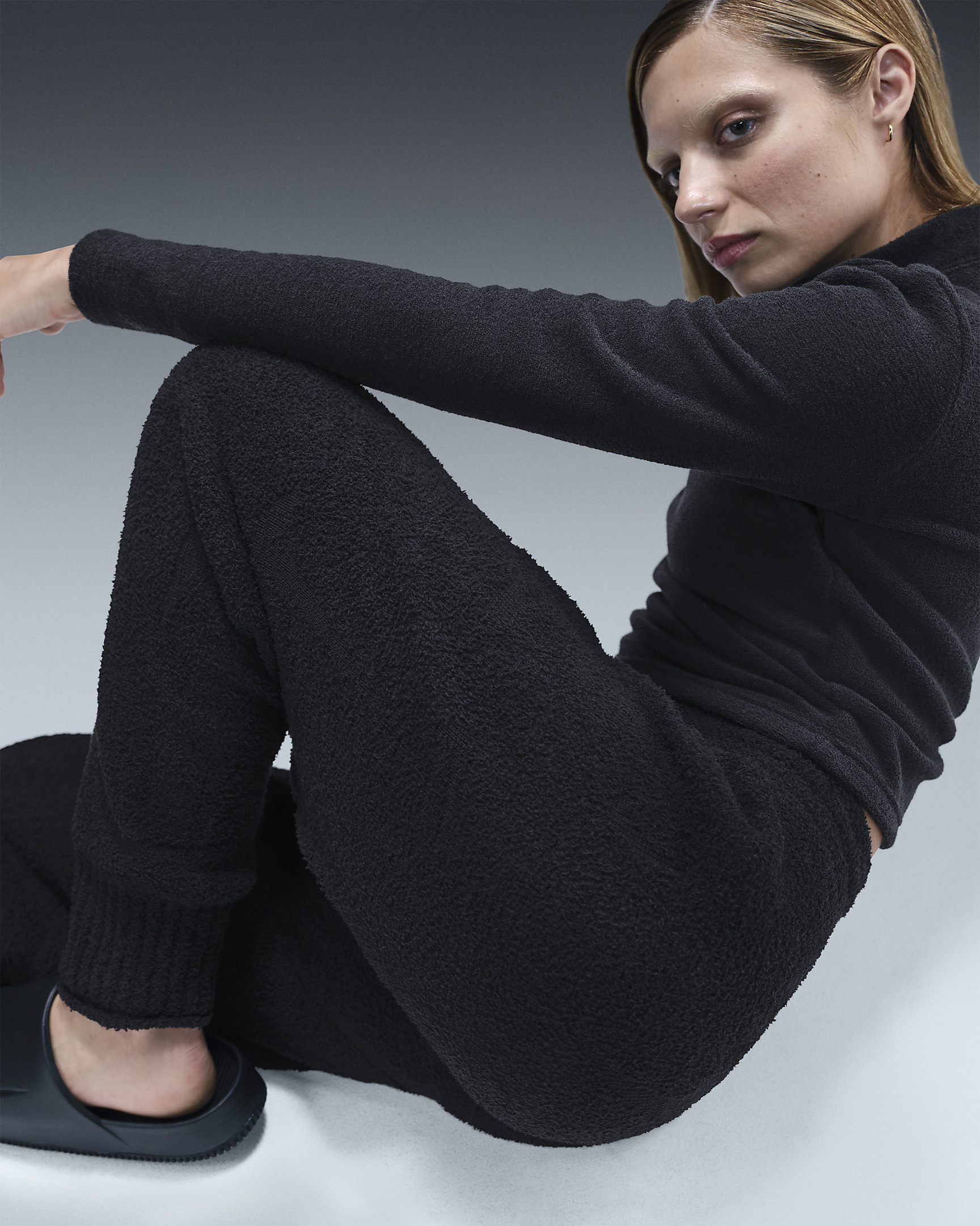 Nike Sportswear Phoenix Cozy Bouclé Women's High-Waisted Oversized Knit Pants - 5