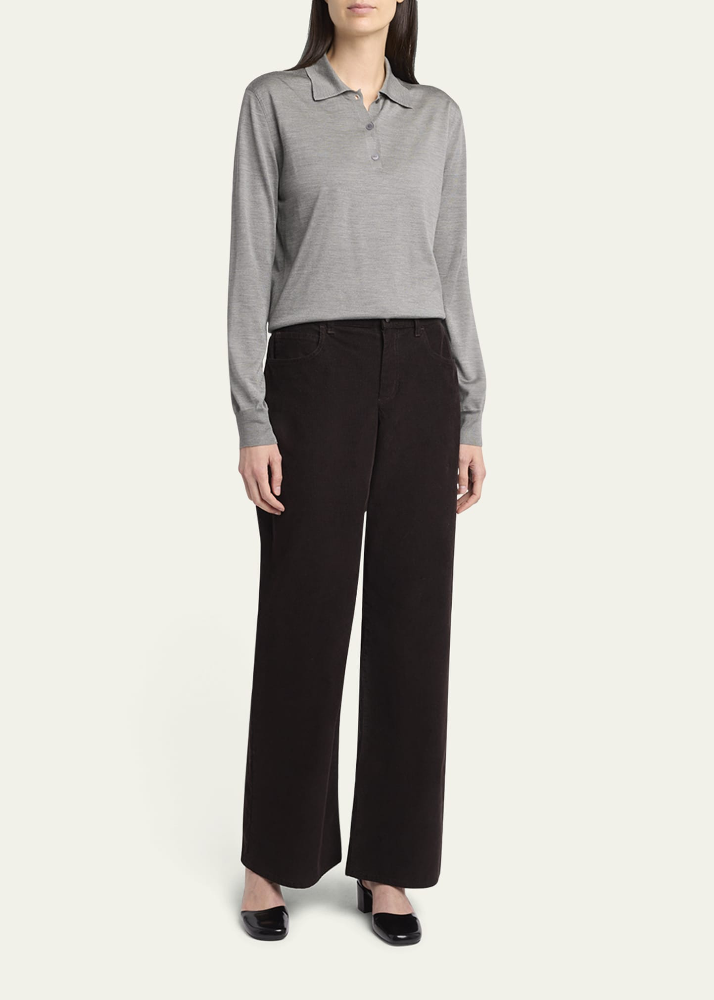 Lilienne Silk Polo Sweater - 2