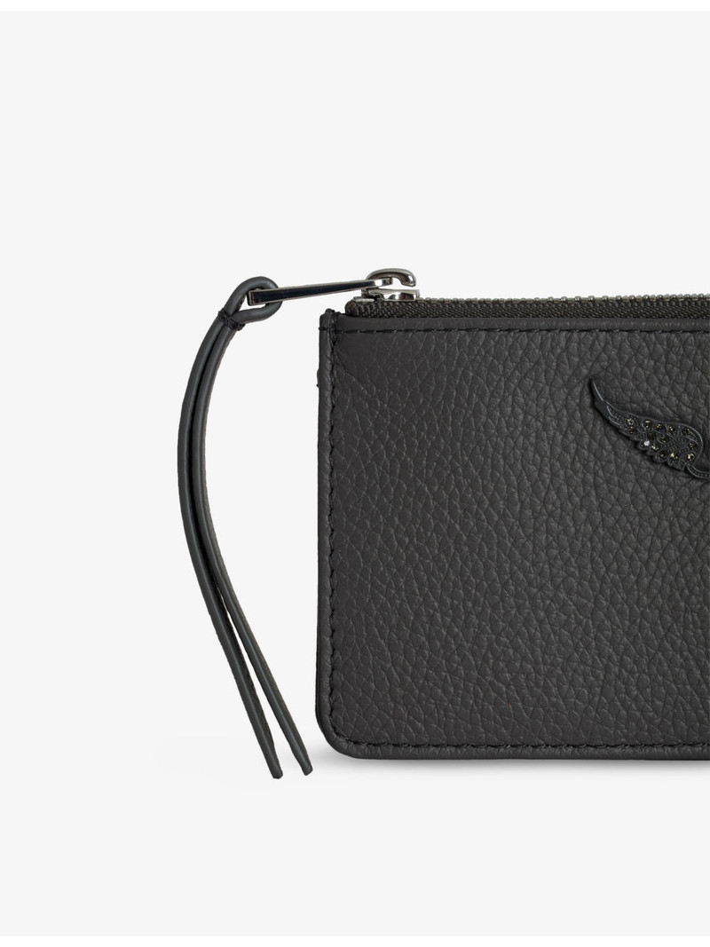 ZV logo-plaque leather cardholder 3