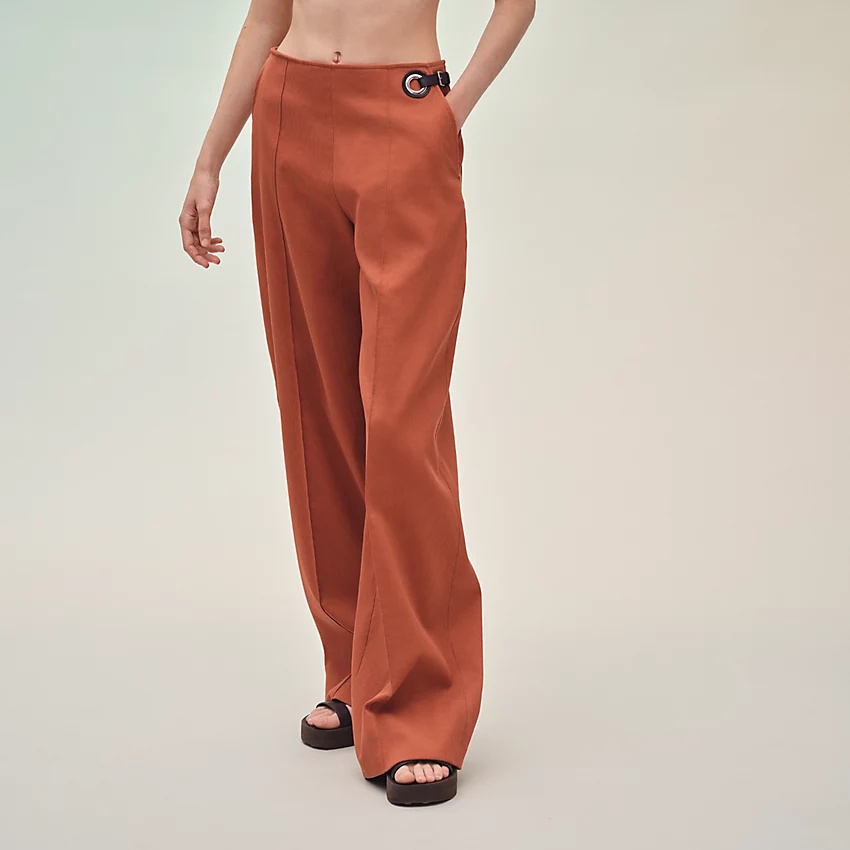 Pants with eyelet detail - 2