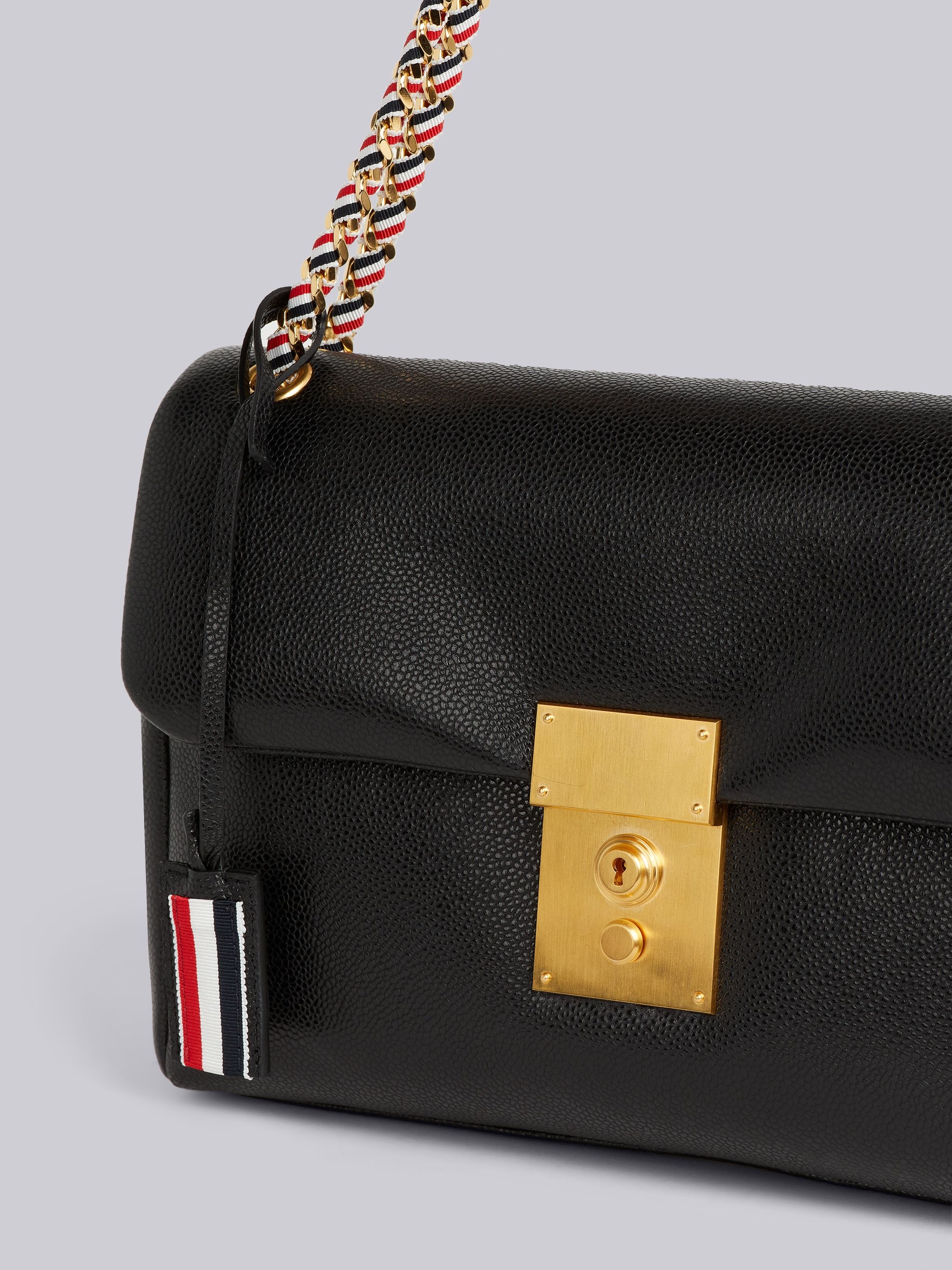 Black Lamb Leather Mrs. Thom Flap Shoulder Bag 2