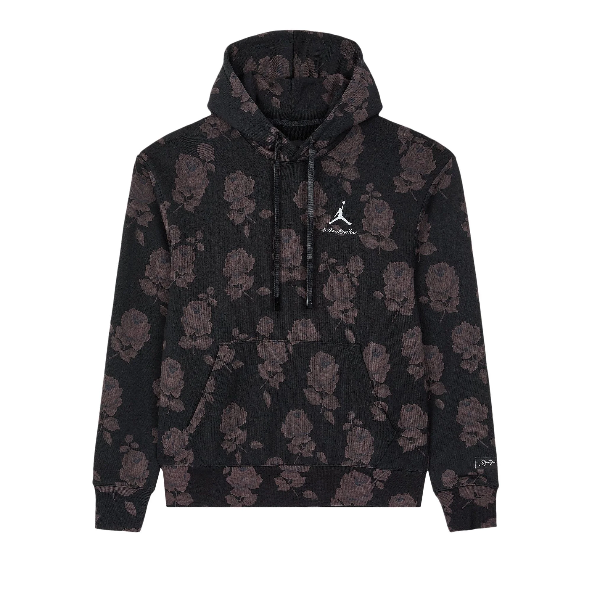 Air Jordan x A Ma Manière All Over Print Fleece Hoodie 'Black/Medium Ash' - 1