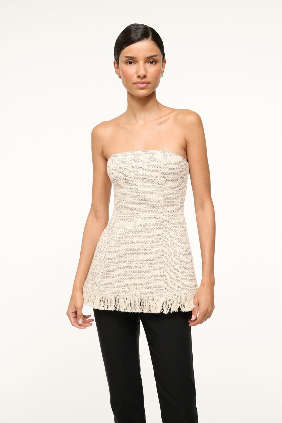 STAUD SILVIA TOP IVORY MULTI - 4