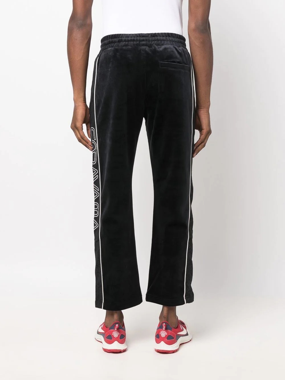 cropped leg track pants - 5