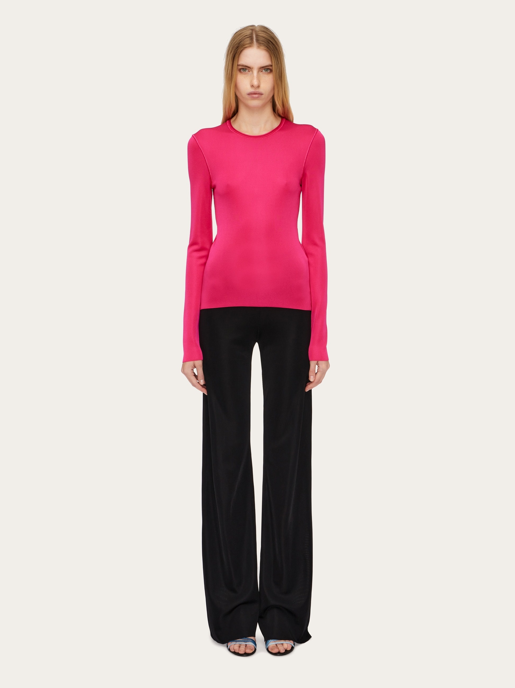 Long sleeved ribbed top - 6