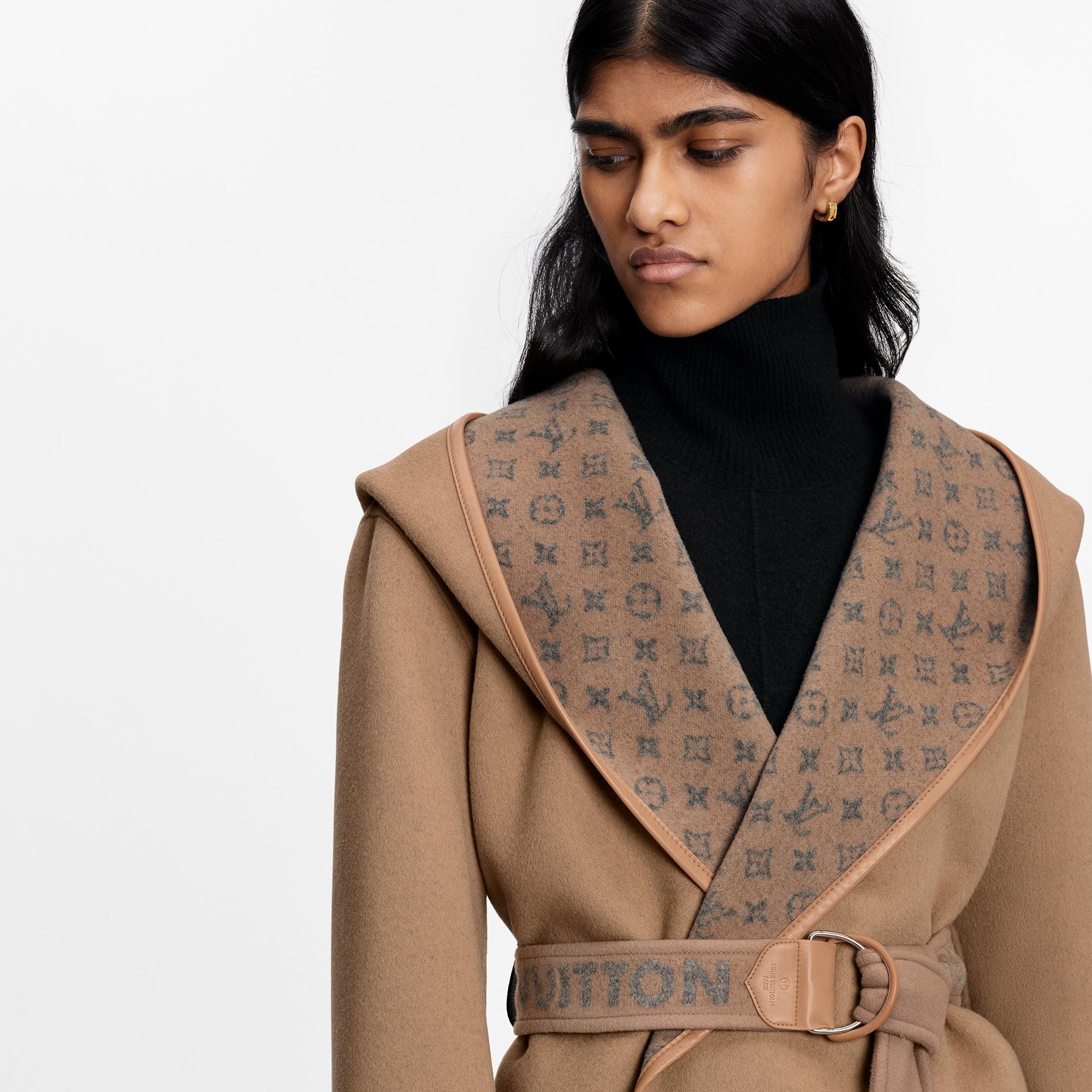 Belted Short Wrap Pea Coat - 4