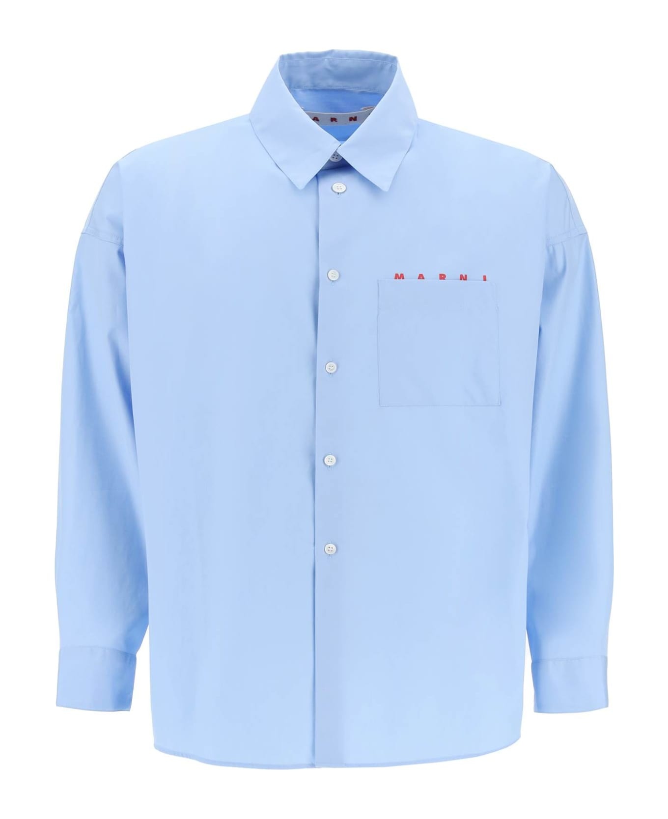 Boxy Shirt With Italian Collar - 1